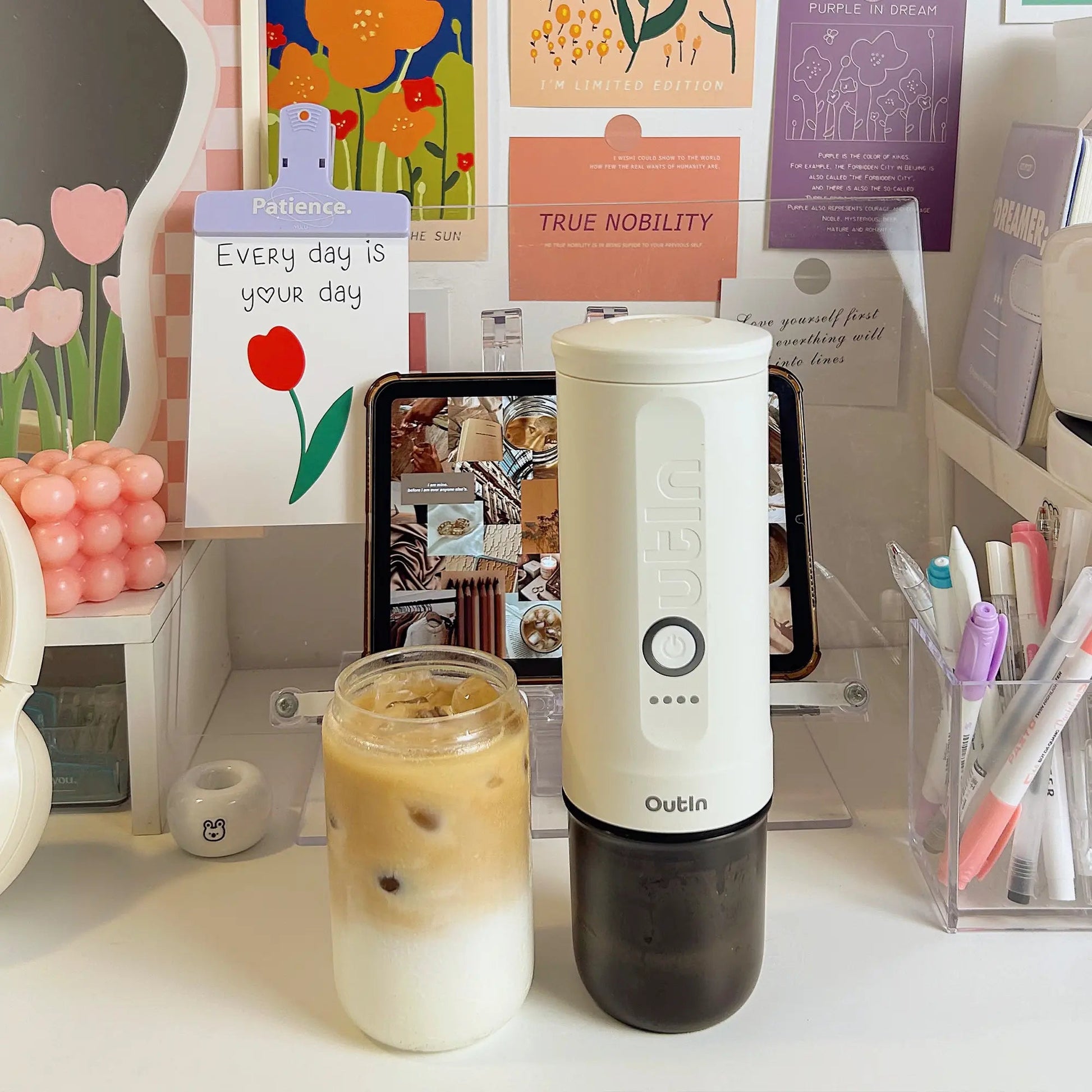 Nano Portable Espresso Machine (Pearl White) - Paranoid Ranch