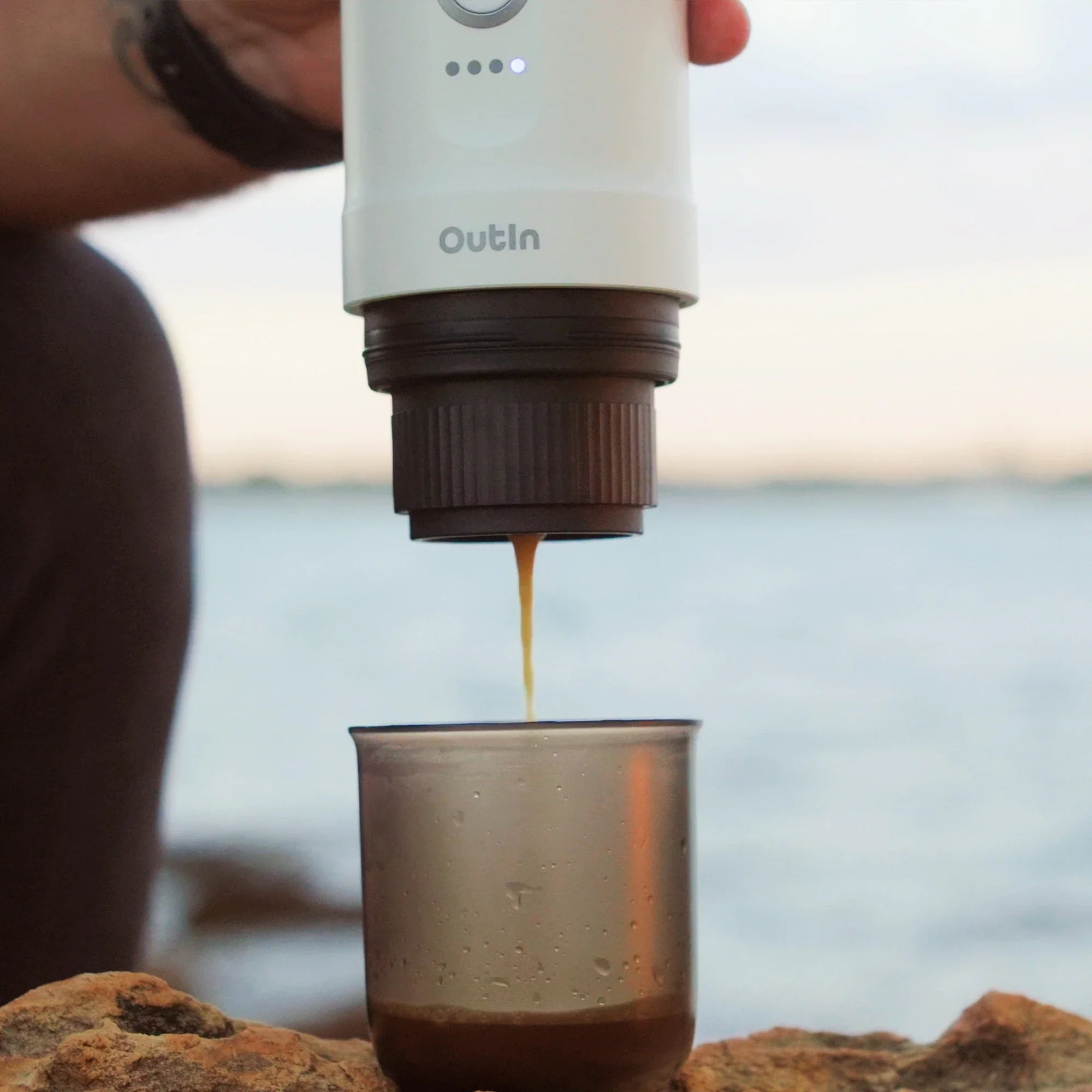 Nano Portable Espresso Machine (Pearl White) - Paranoid Ranch