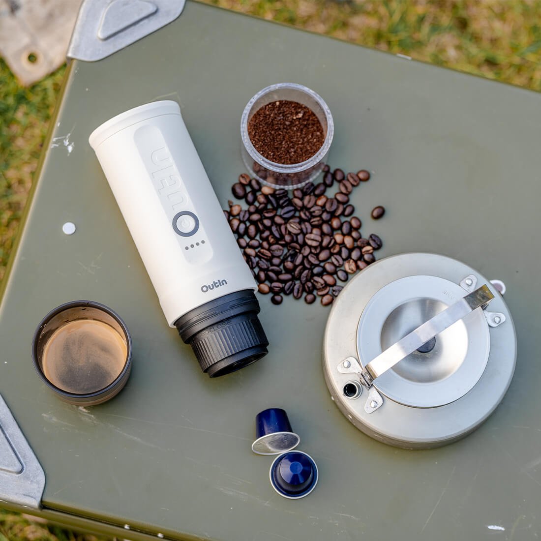 Nano Portable Espresso Machine (Pearl White) - Paranoid Ranch