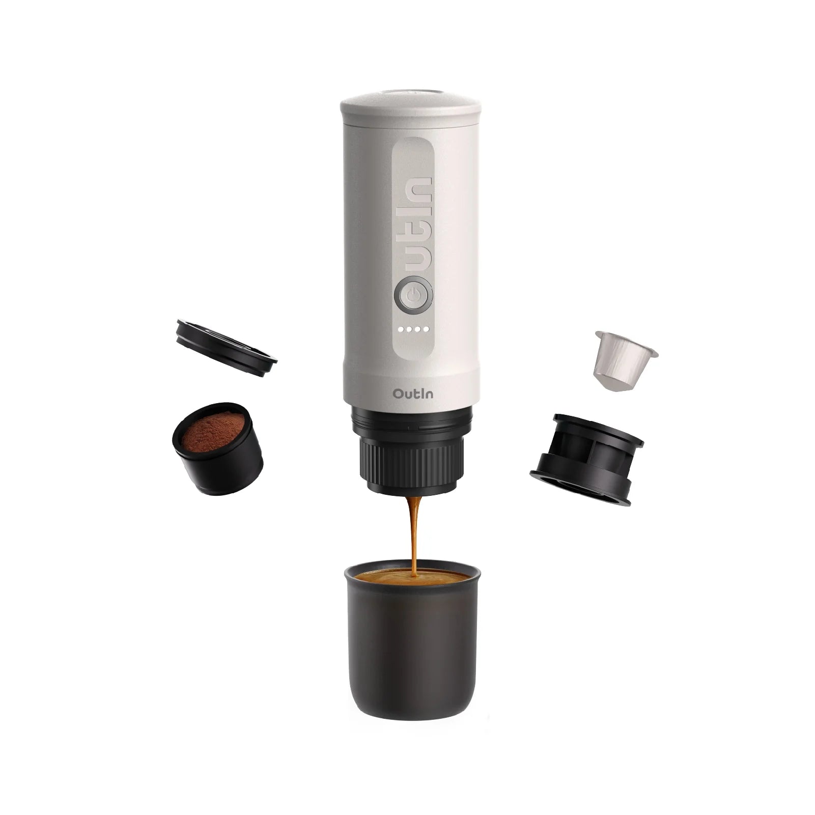 Nano Portable Espresso Machine (Pearl White) - Paranoid Ranch