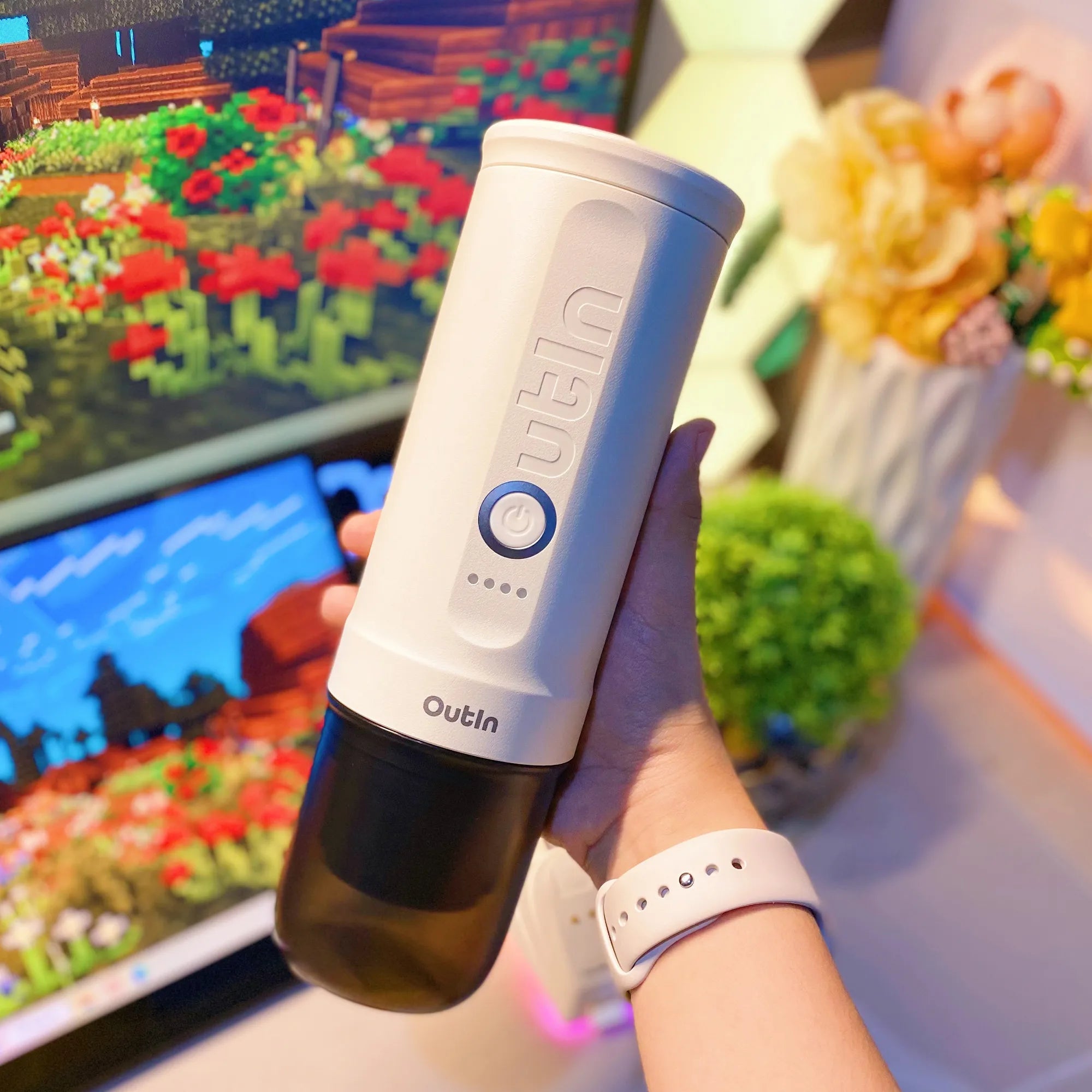 Nano Portable Espresso Machine (Pearl White) - Paranoid Ranch