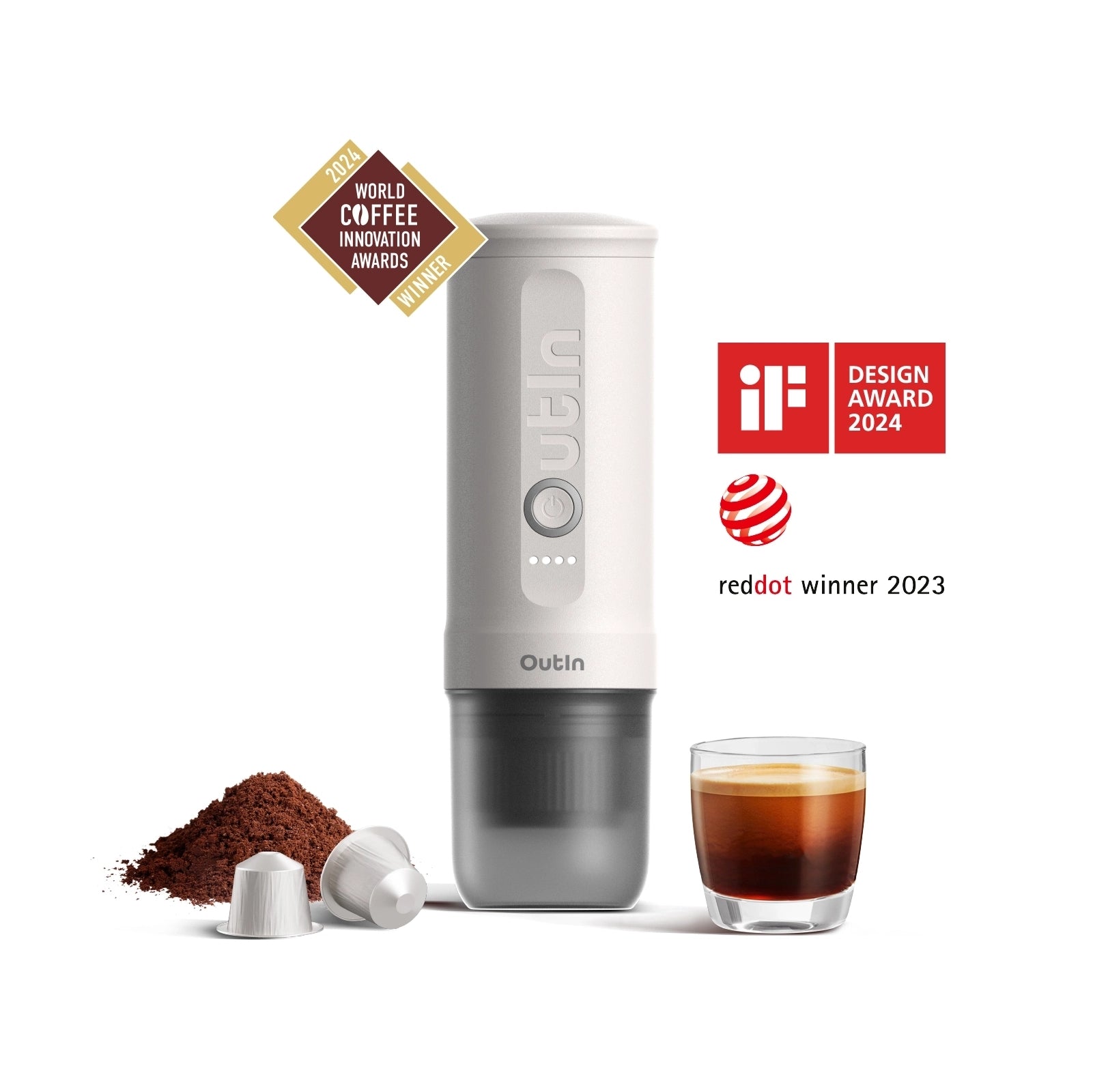 Nano Portable Espresso Machine (Pearl White) - Paranoid Ranch