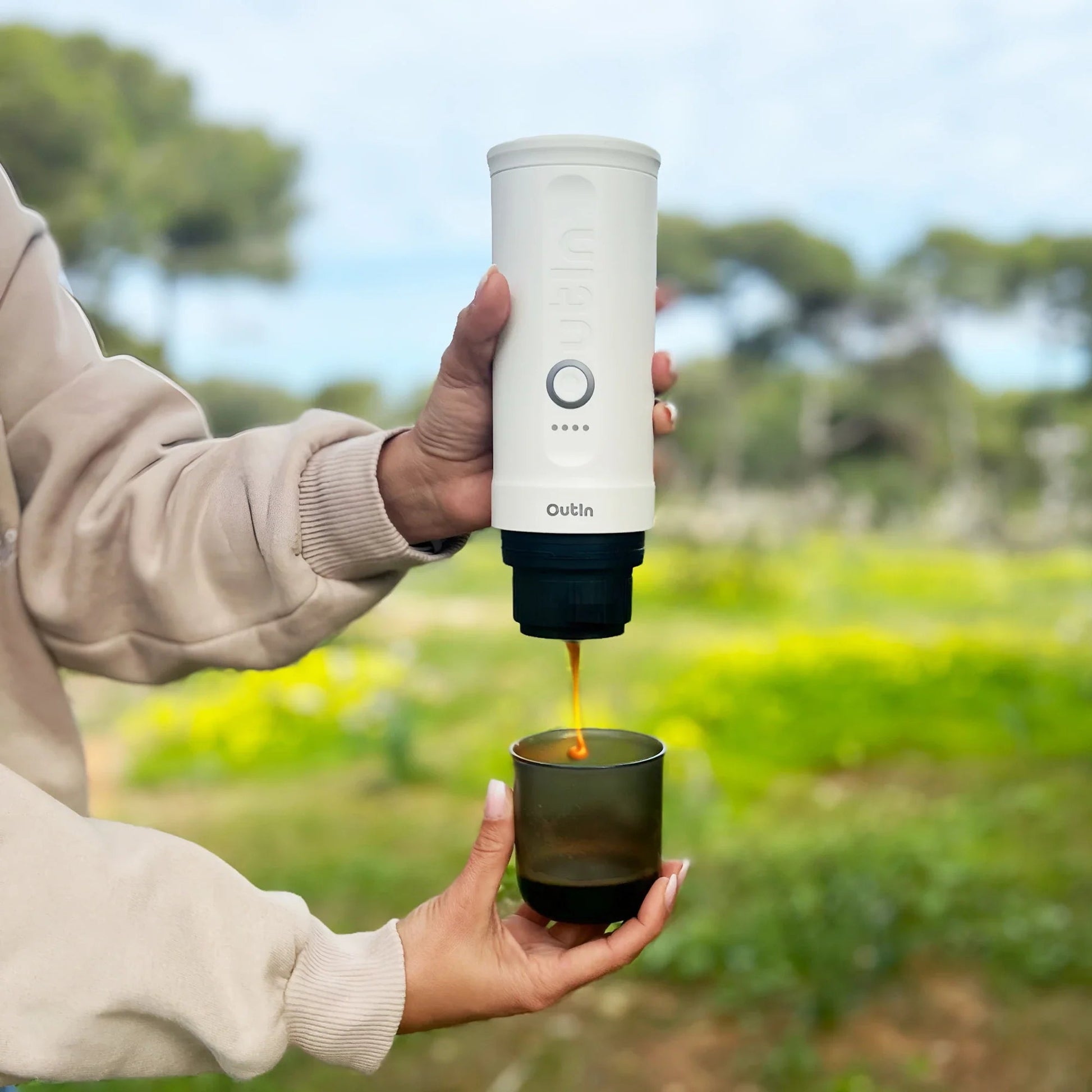 Nano Portable Espresso Machine (Pearl White) - Paranoid Ranch