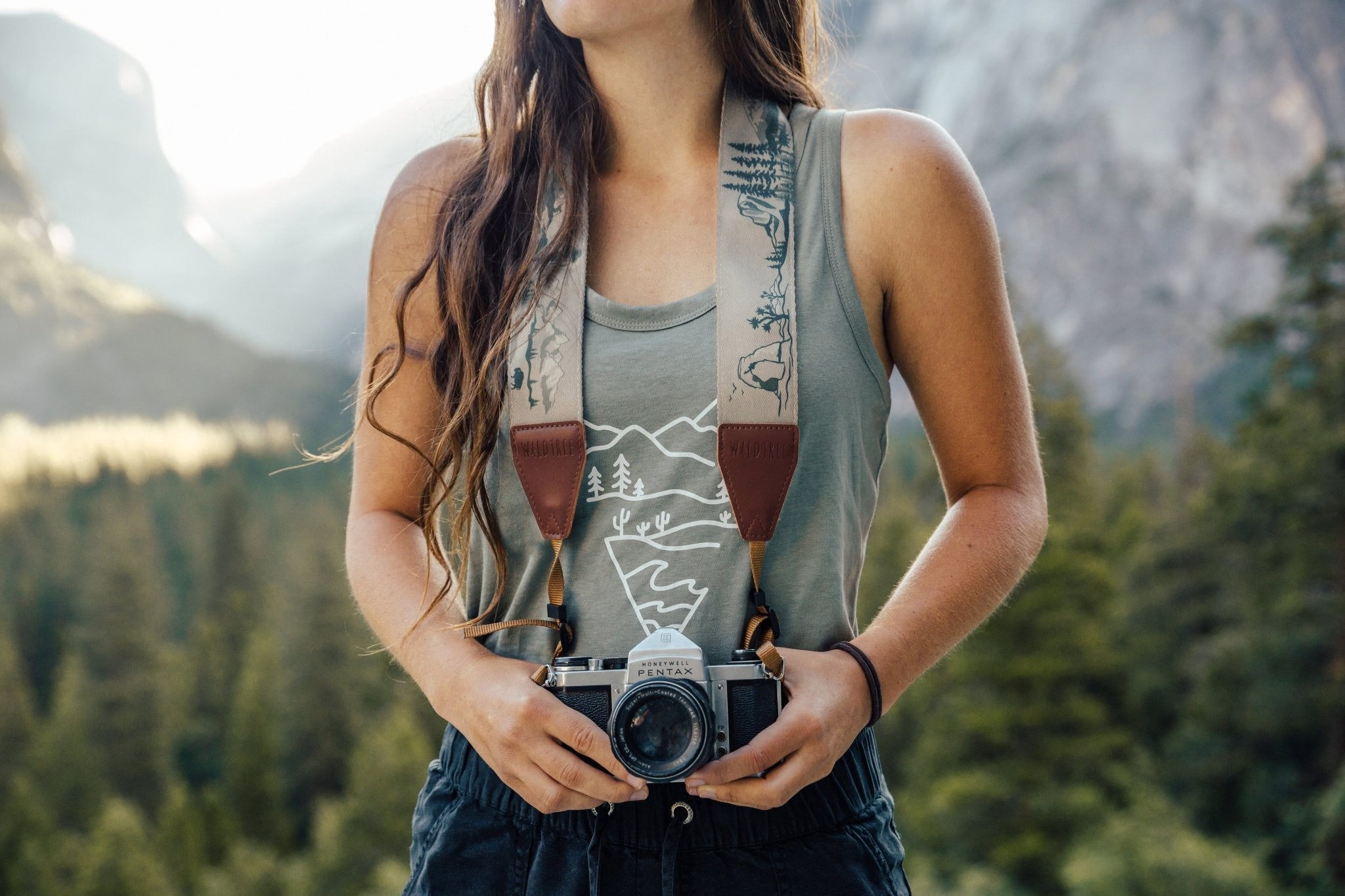 National Park Inspired Camera Strap Brown - Paranoid Ranch