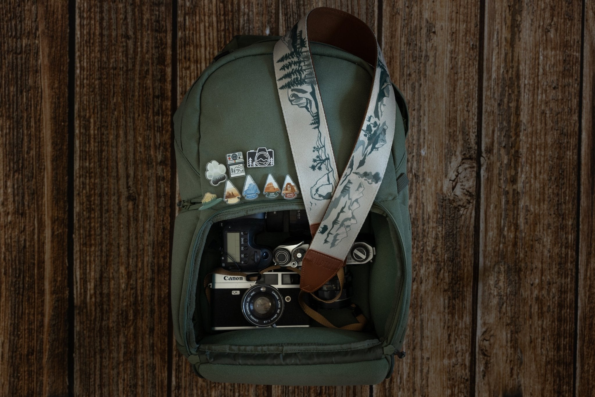 National Park Inspired Camera Strap Brown - Paranoid Ranch