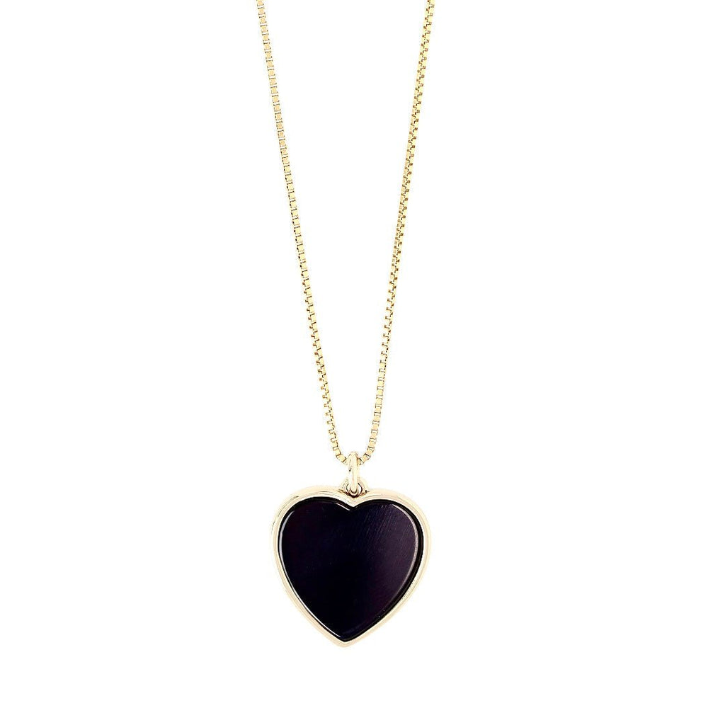 Onyx Heart Necklace - Paranoid Ranch