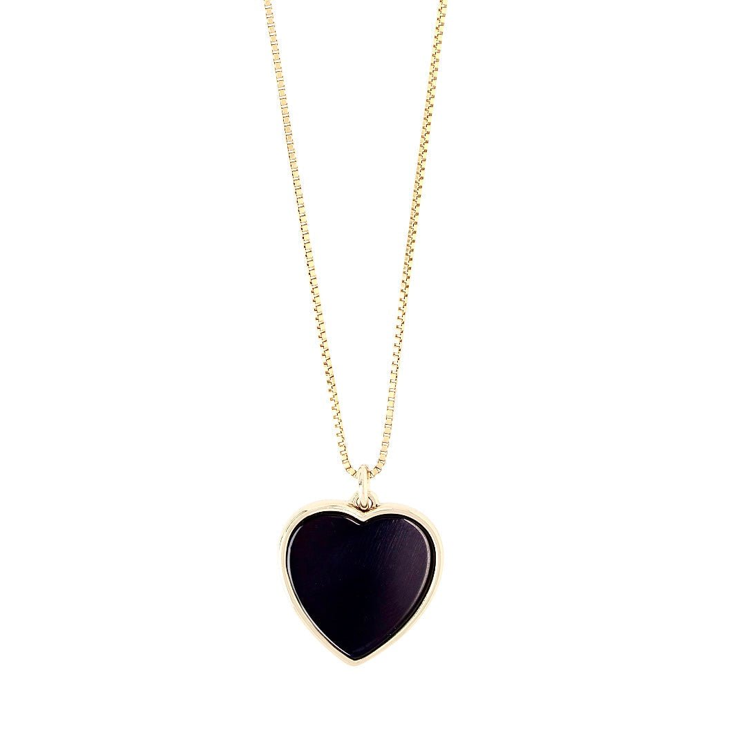 Onyx Heart Necklace - Paranoid Ranch