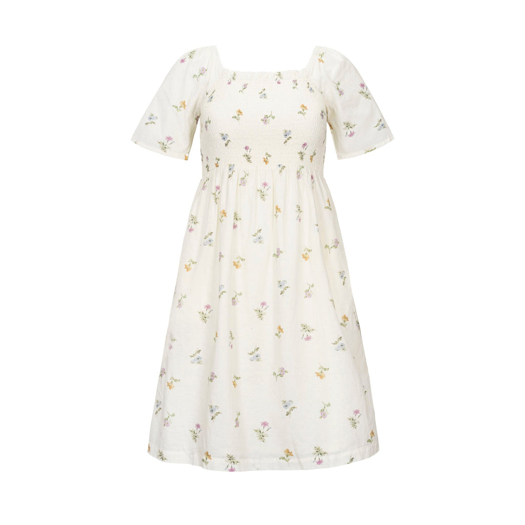 Organic Bell Sleeve Smocked Dress - Paranoid Ranch