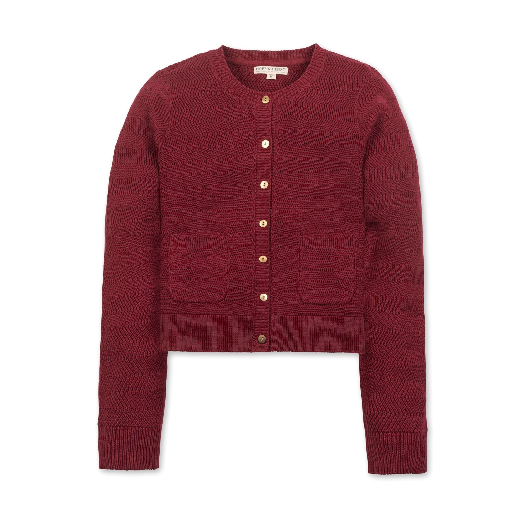 Organic Chevron Stitch Cardigan - Paranoid Ranch