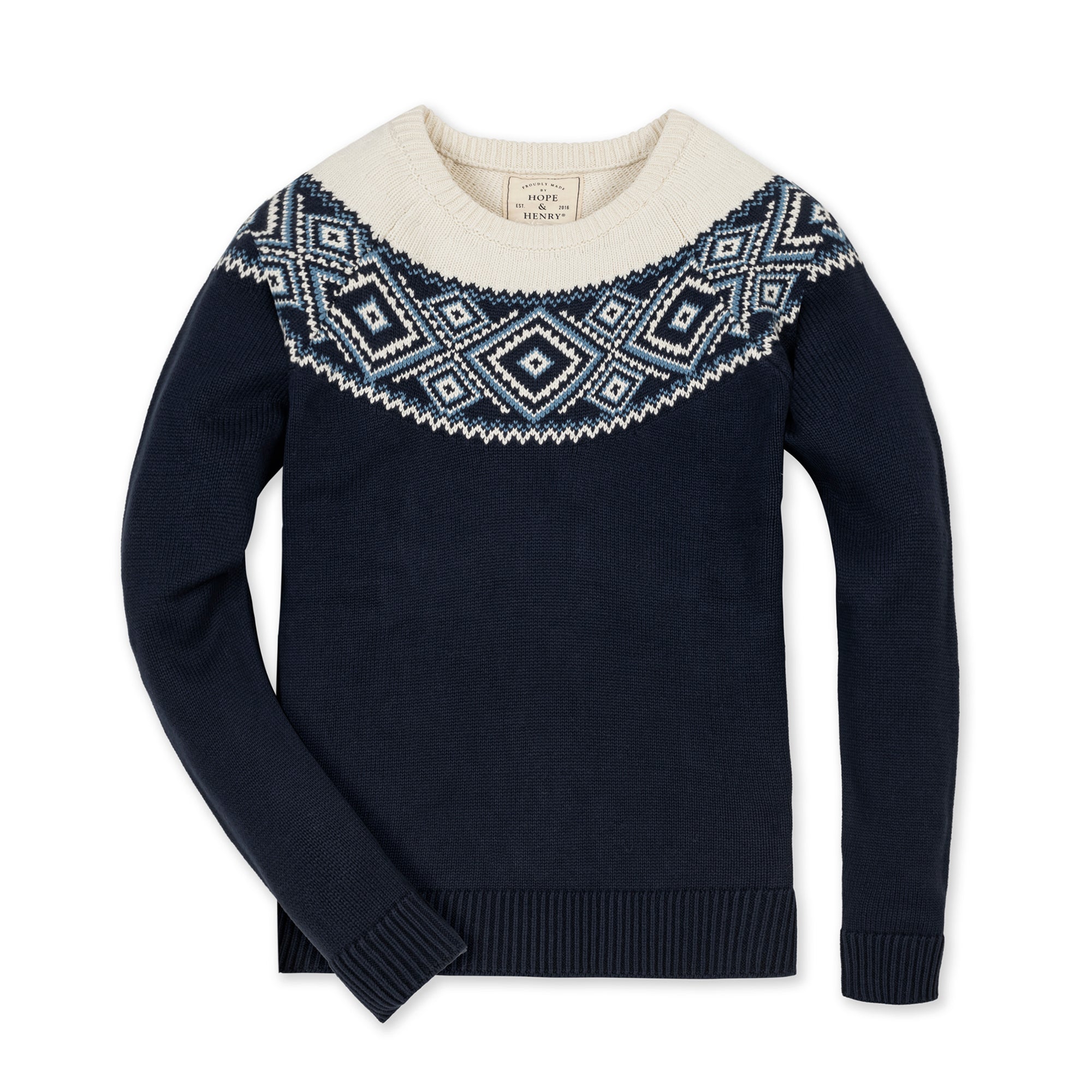 Organic Fair Isle Raglan Sweater - Paranoid Ranch