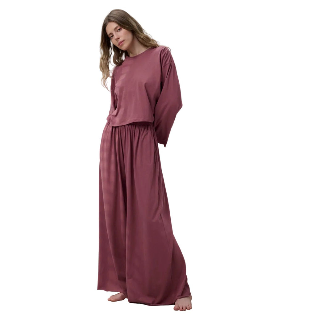 Organic Pima Wide Leg Pant - Paranoid Ranch