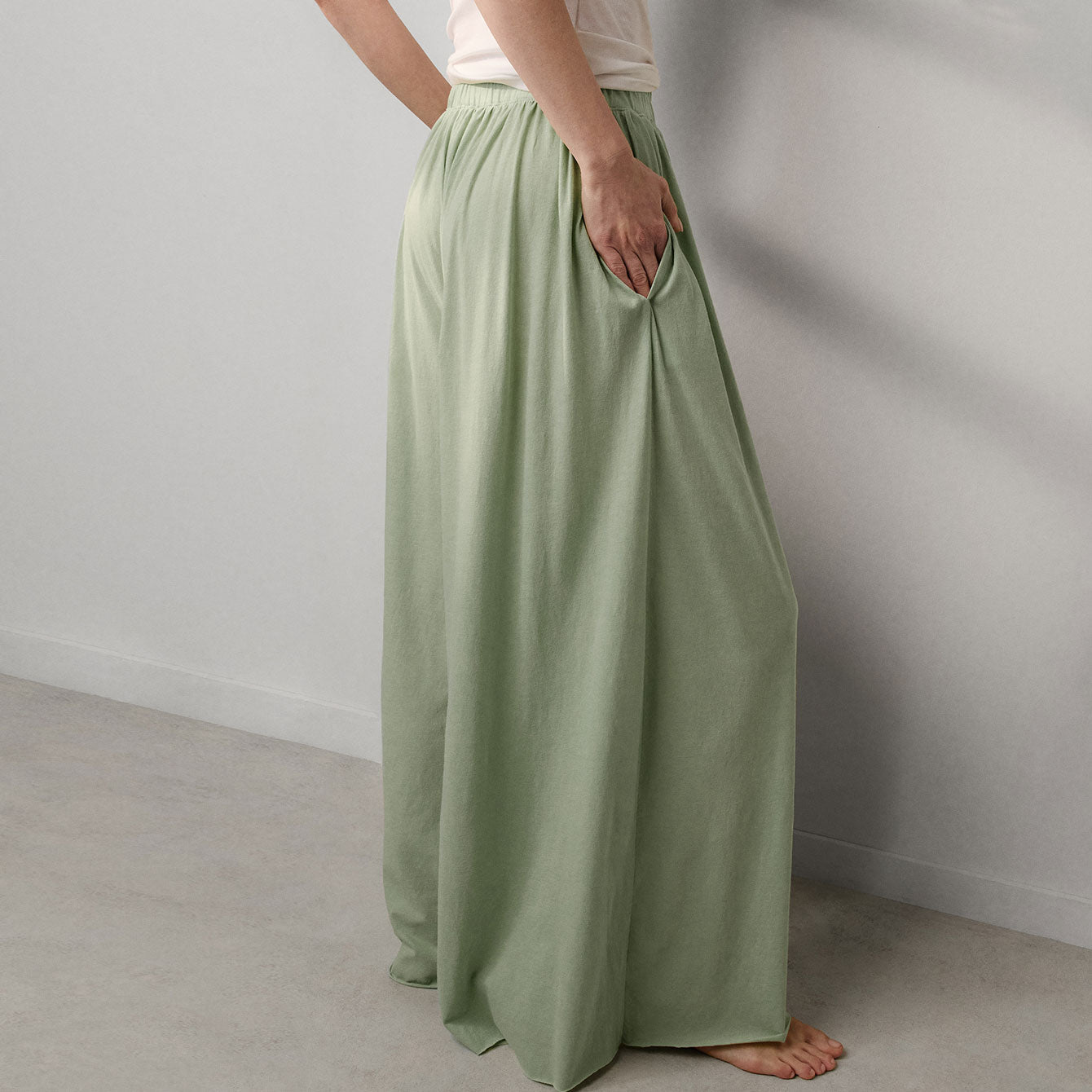 Organic Pima Wide Leg Pant - Paranoid Ranch