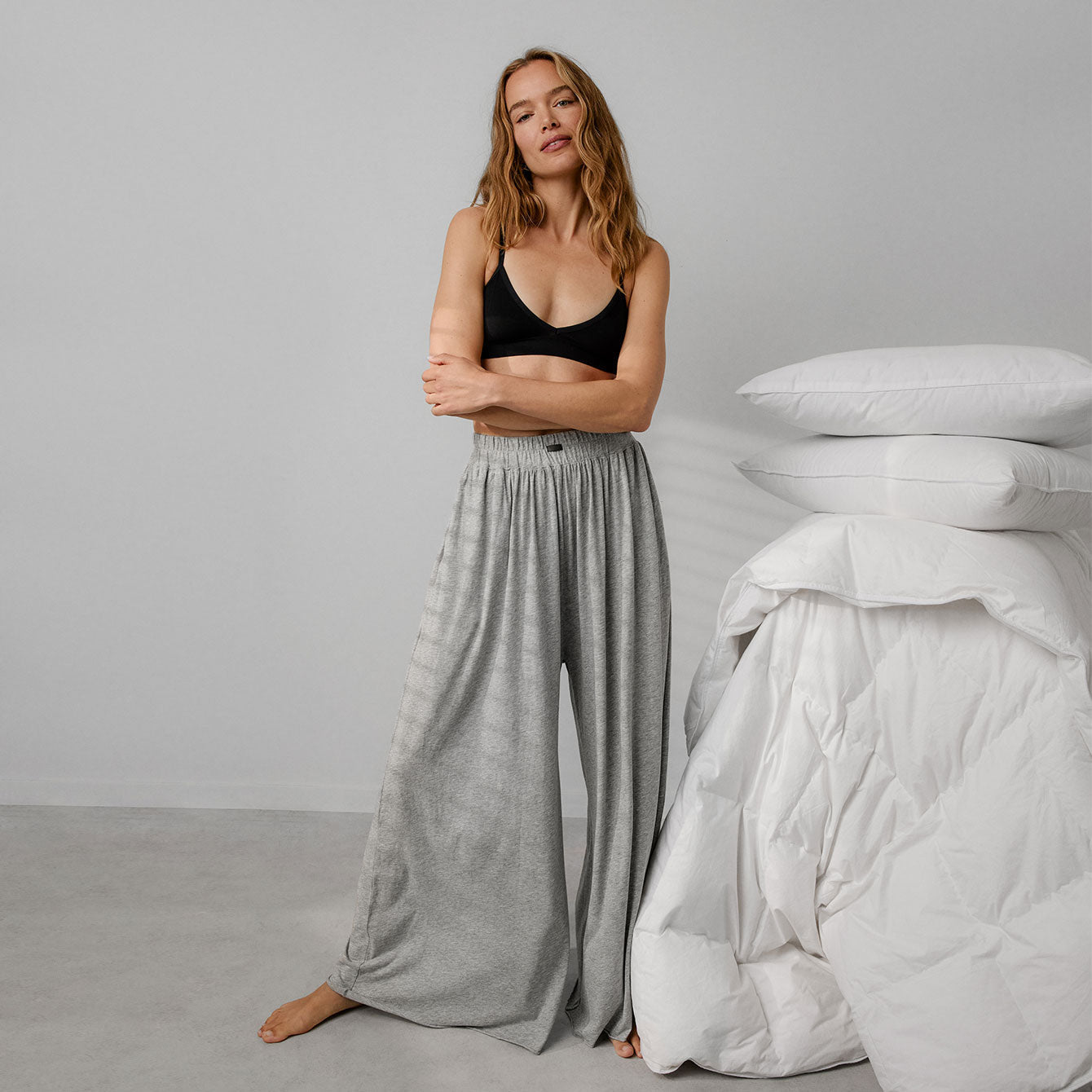 Organic Pima Wide Leg Pant - Paranoid Ranch