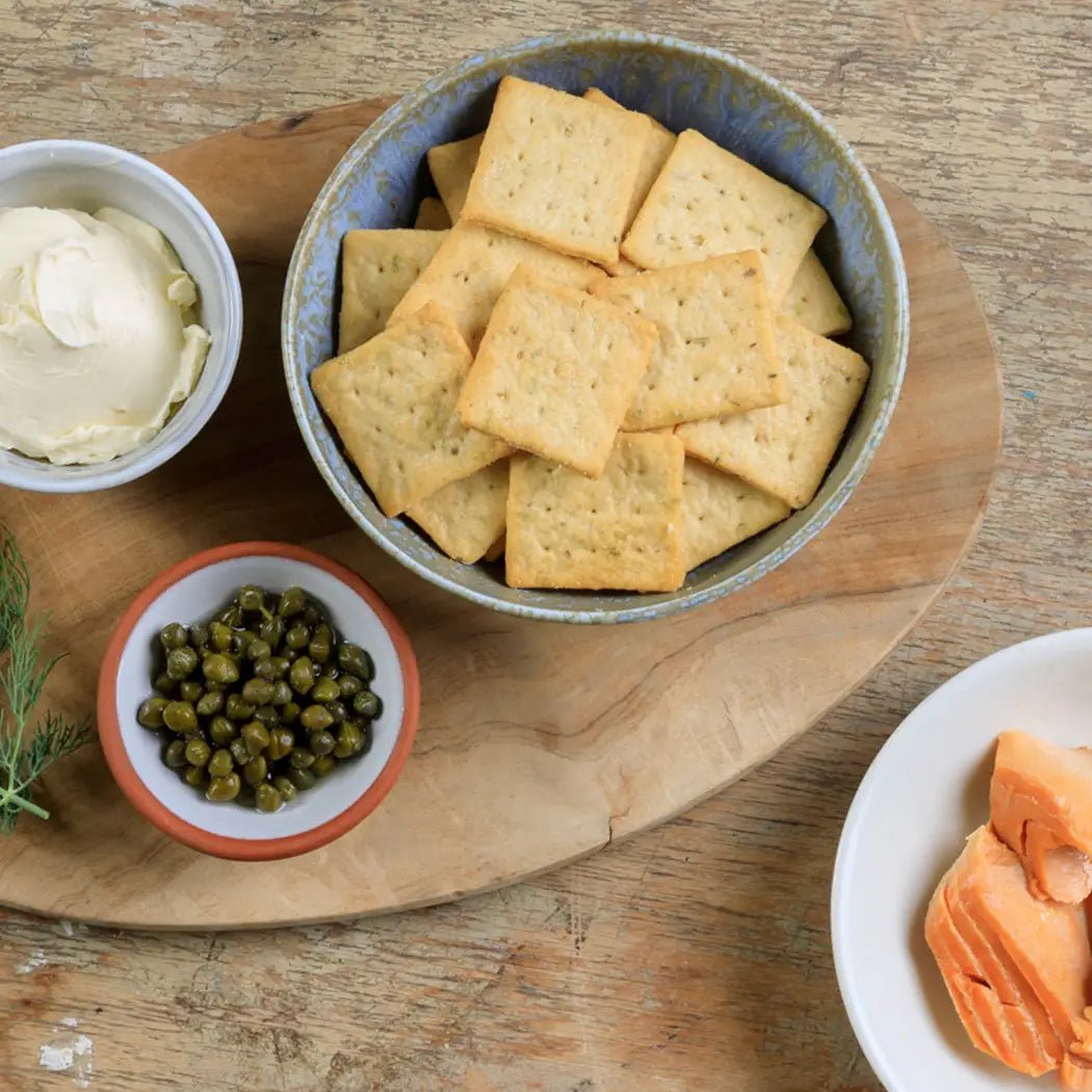 Organic Rosemary Garlic Crackers (4.4 oz Box) - Paranoid Ranch