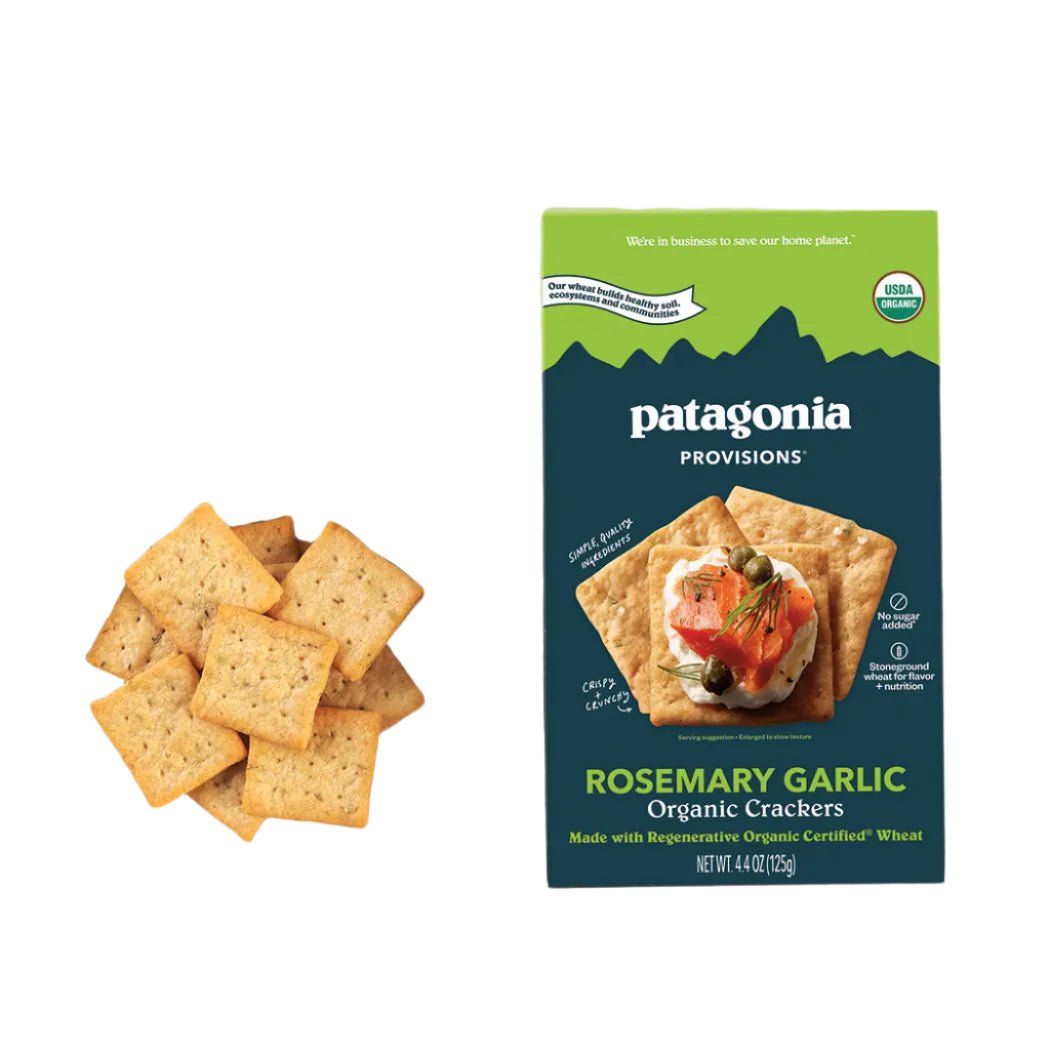 Organic Rosemary Garlic Crackers (4.4 oz Box) - Paranoid Ranch