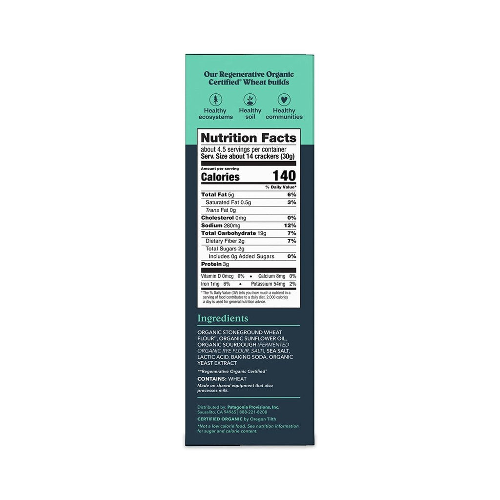Organic Sourdough Sea Salt Crackers (4.4 oz Box) - Paranoid Ranch