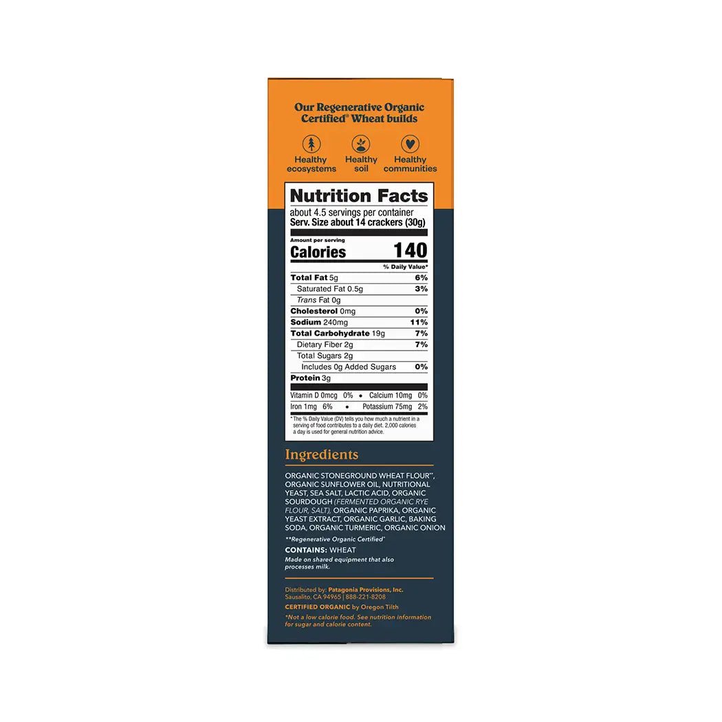 Organic Toasted Cheeze Crackers (4.4 oz Box) - Paranoid Ranch