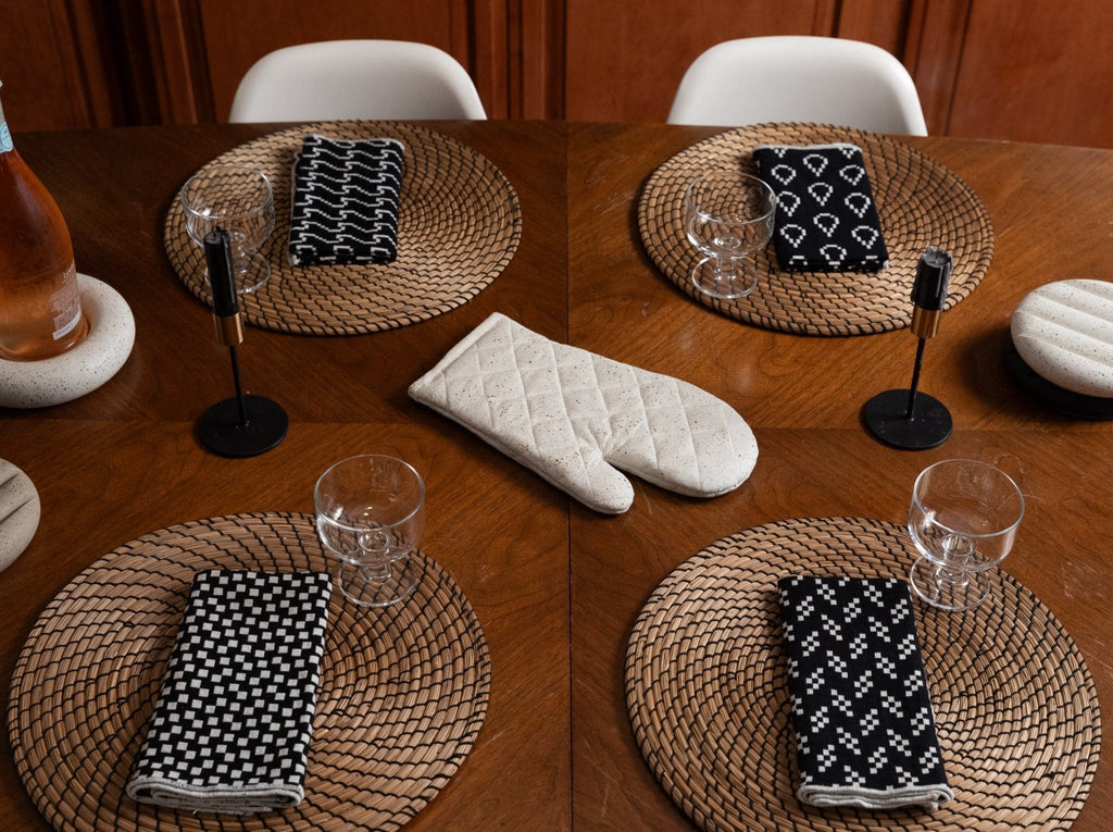 Oven Mitt Trivet | White Terrazzo - Paranoid Ranch