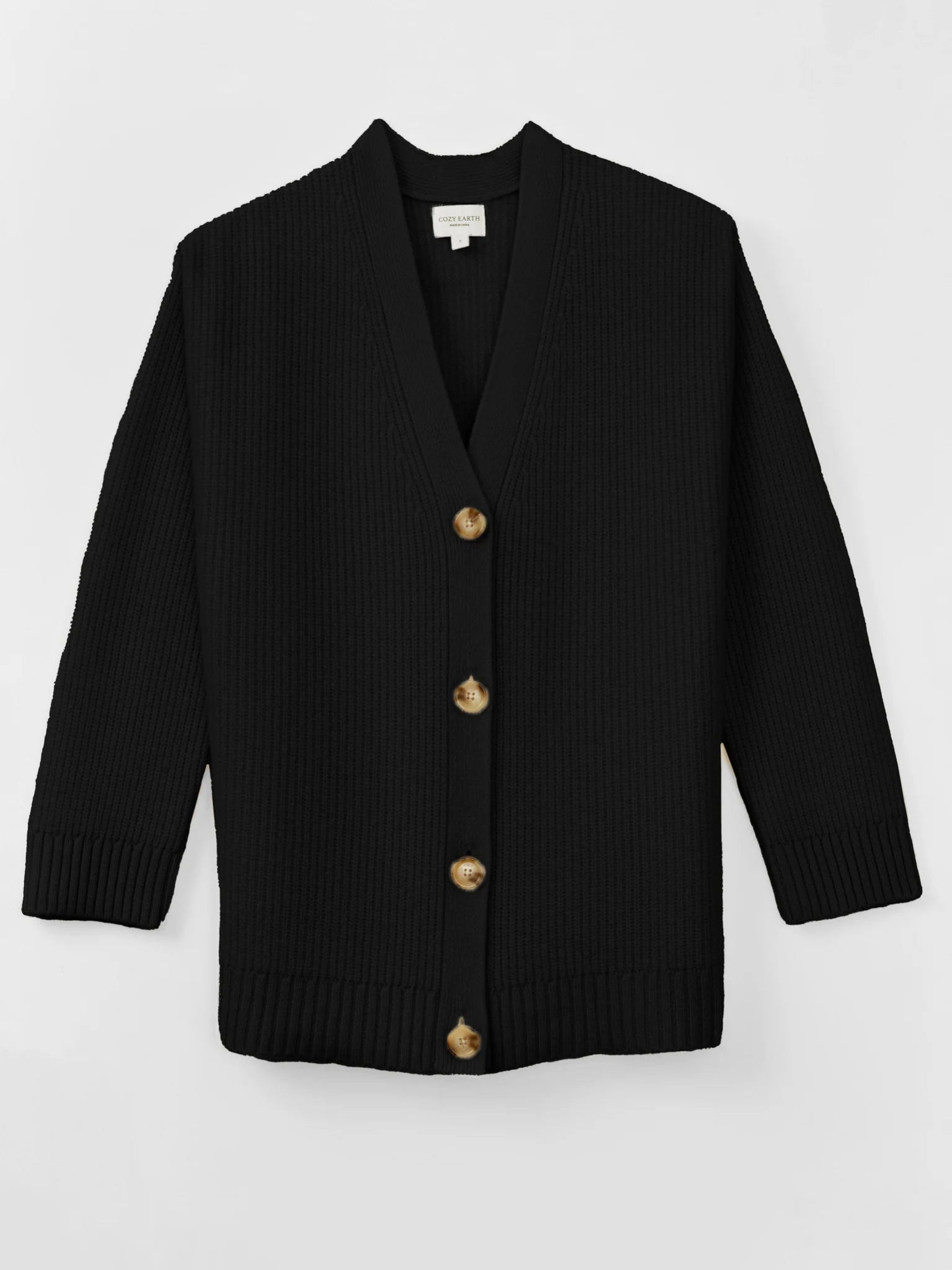Oversized Sunday Cashmere Cardigan - Black - Paranoid Ranch