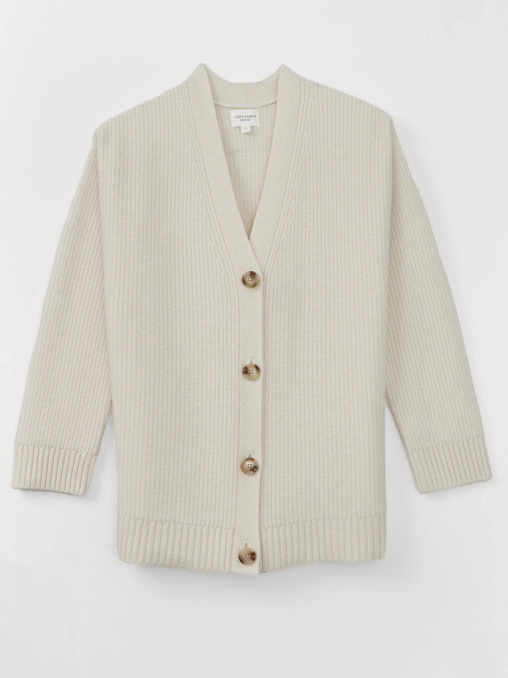 Oversized Sunday Cashmere Cardigan - Bone - Paranoid Ranch