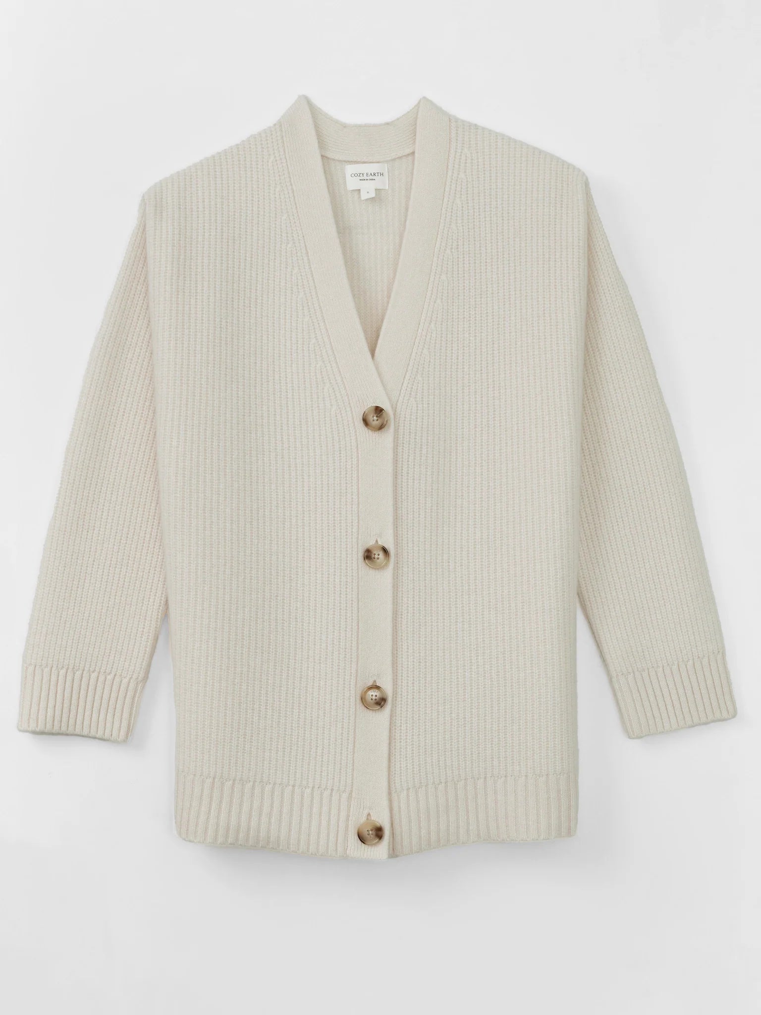 Oversized Sunday Cashmere Cardigan - Bone - Paranoid Ranch
