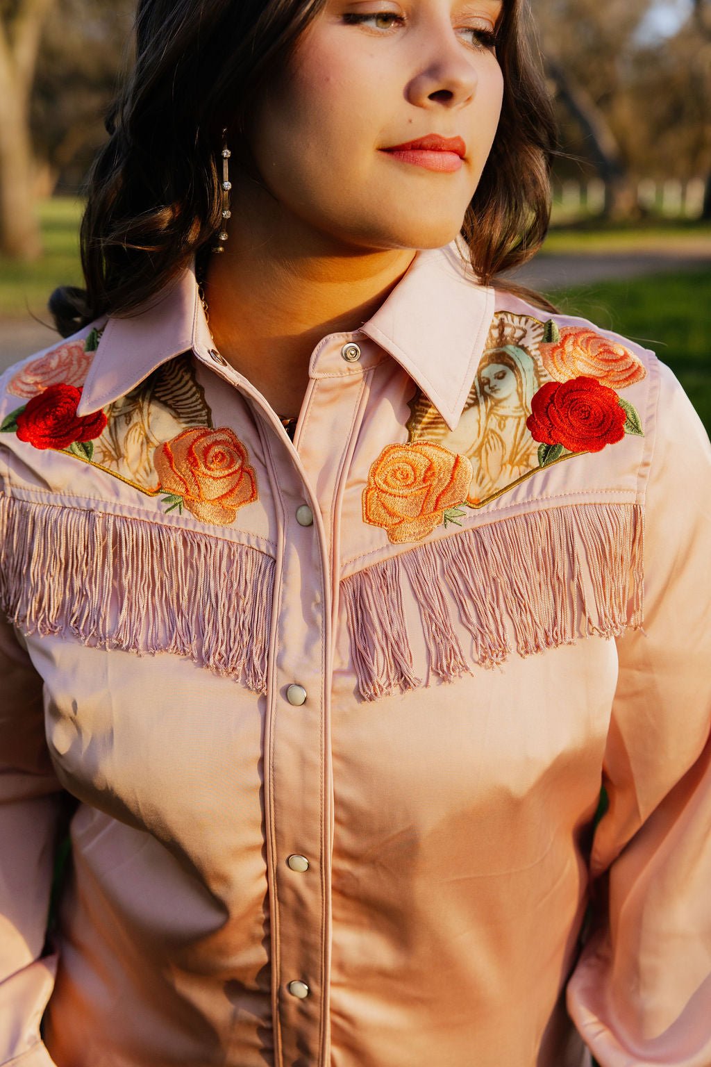 Pale Pink Button Up - Paranoid Ranch