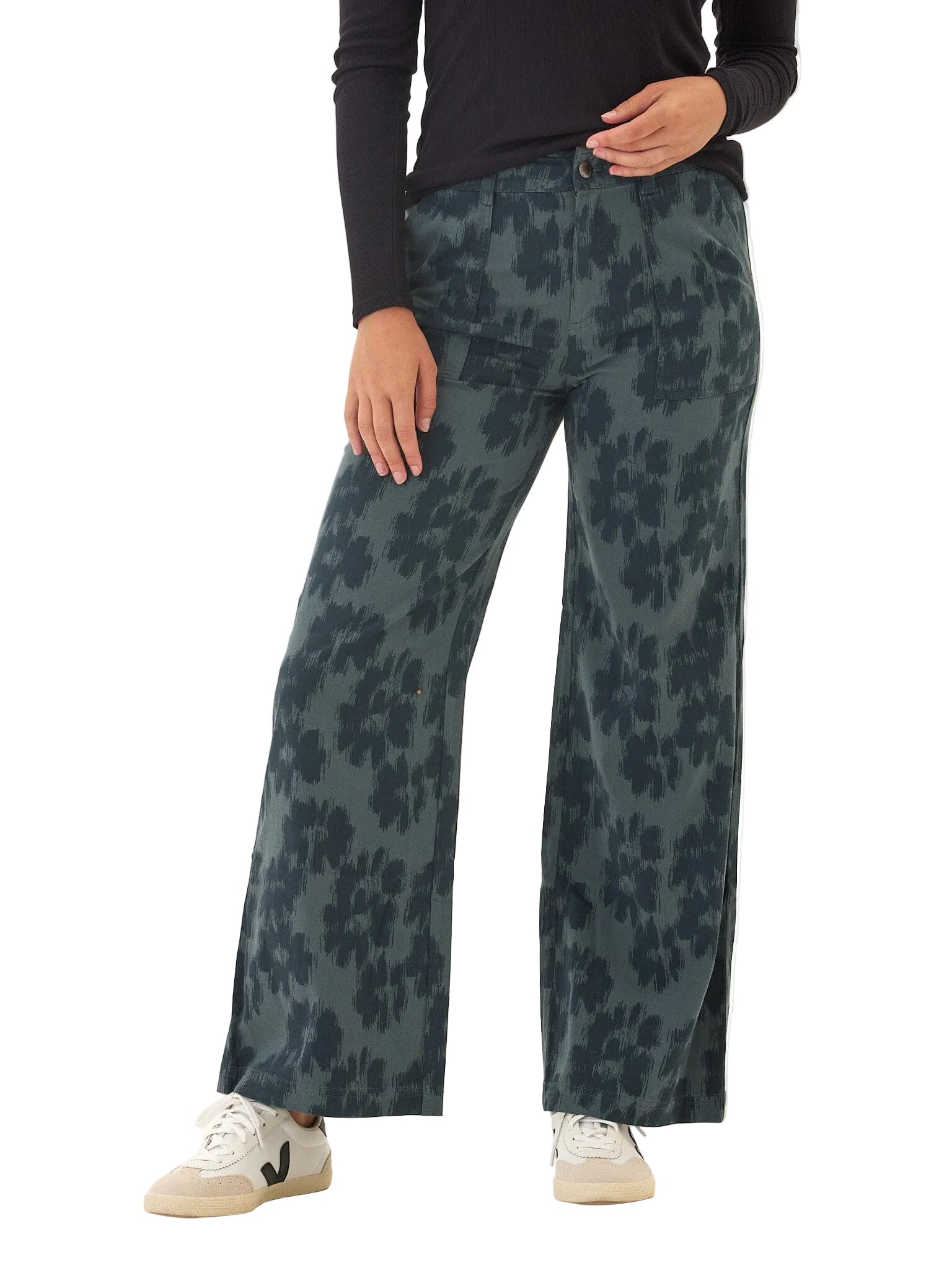 Pamela Stretch Twill Wide Leg Pant - Paranoid Ranch