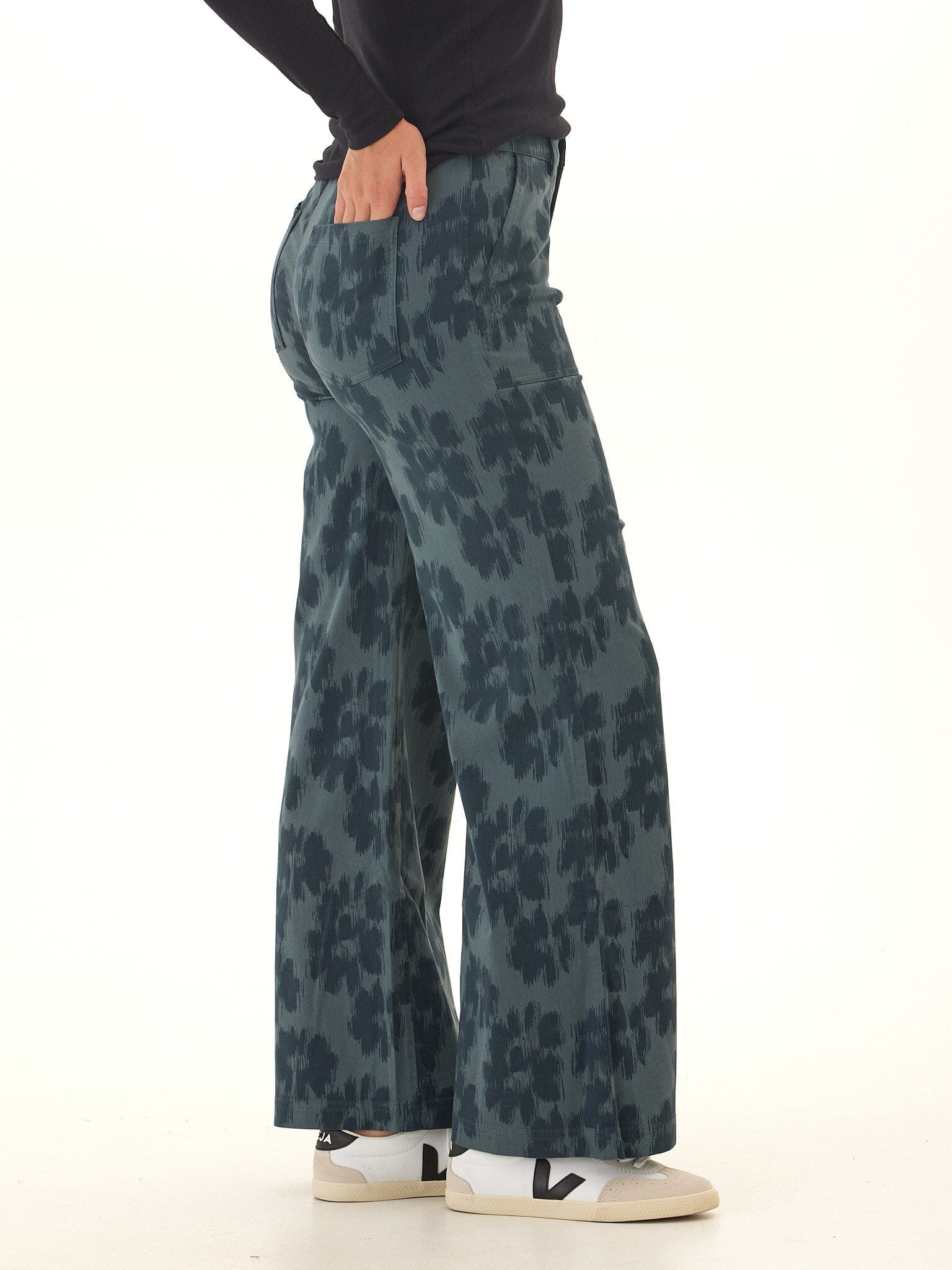 Pamela Stretch Twill Wide Leg Pant - Paranoid Ranch