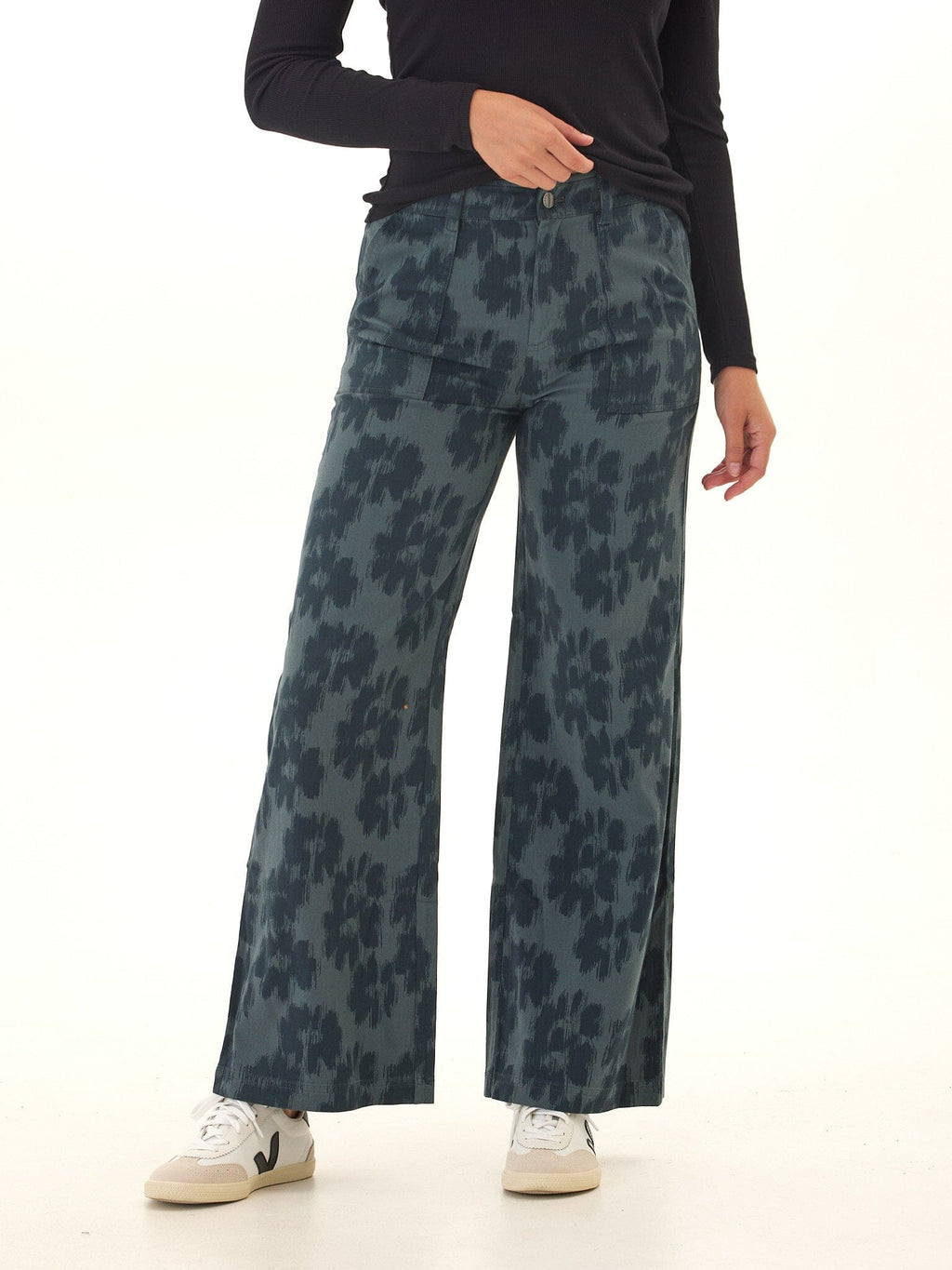 Pamela Stretch Twill Wide Leg Pant - Paranoid Ranch