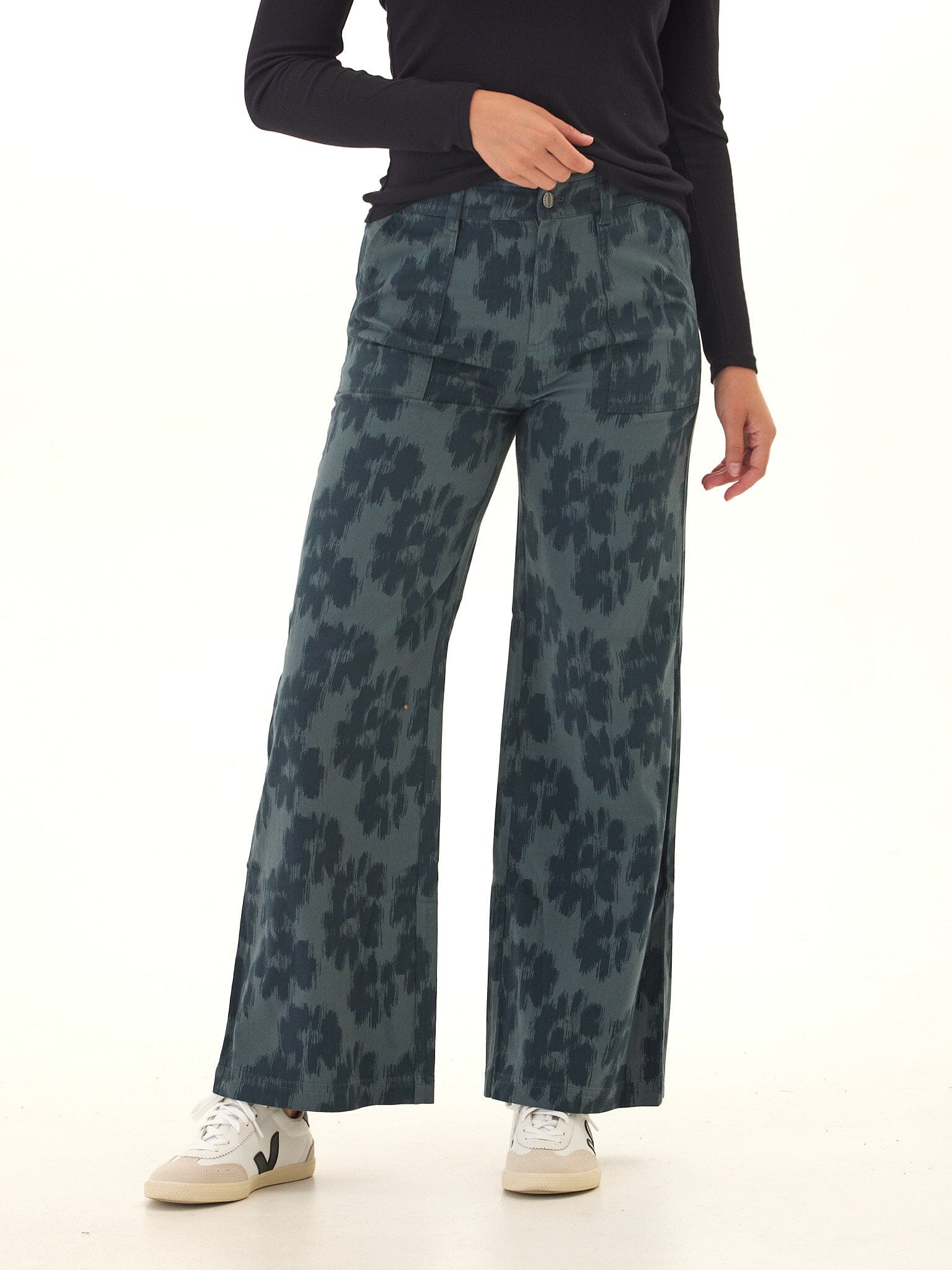 Pamela Stretch Twill Wide Leg Pant - Paranoid Ranch