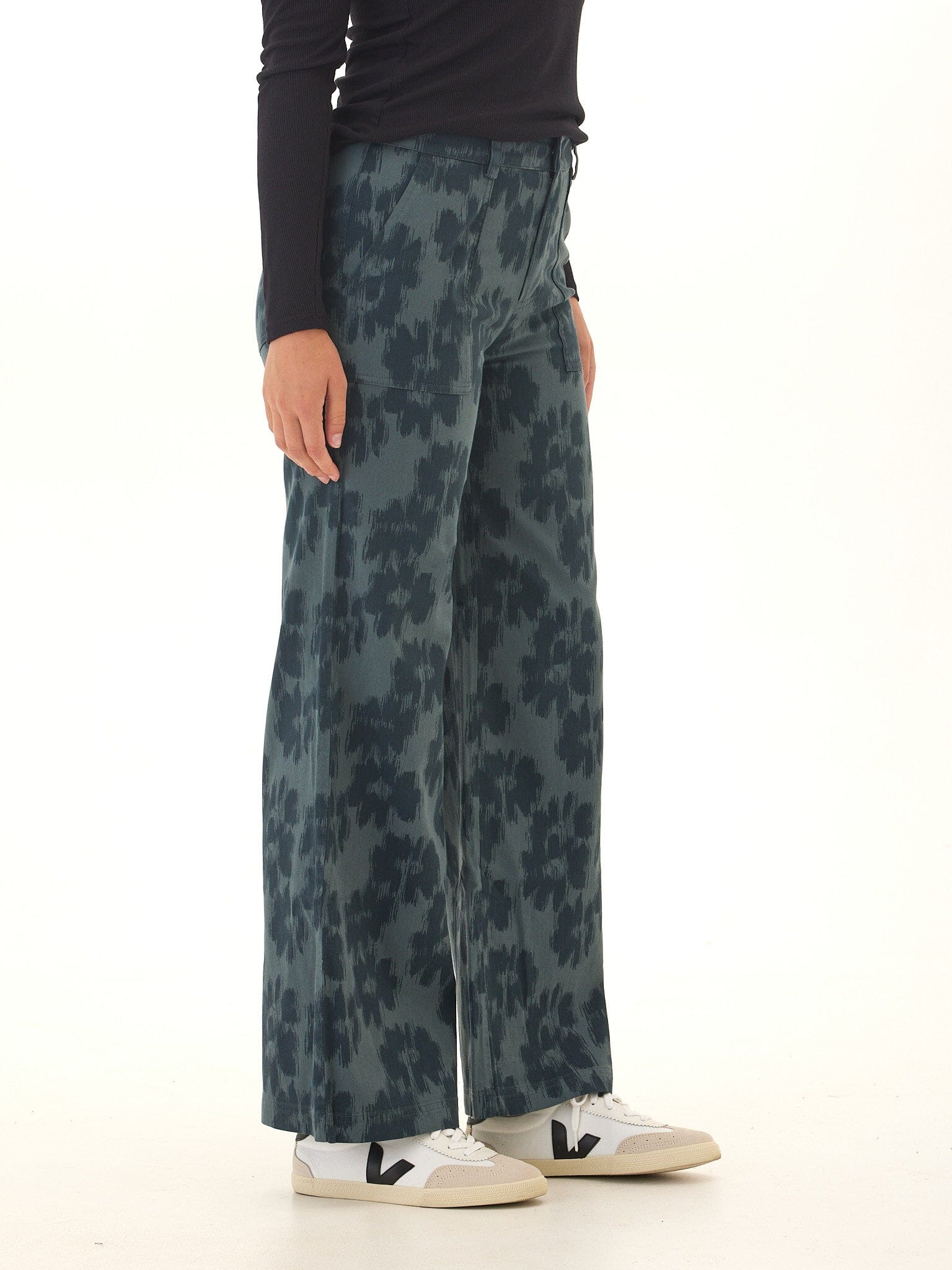 Pamela Stretch Twill Wide Leg Pant - Paranoid Ranch