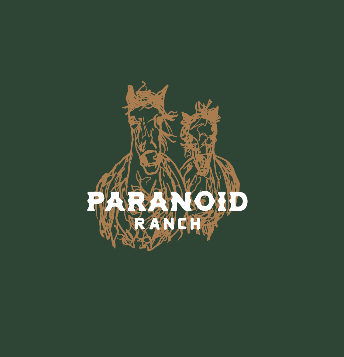 Paranoid Crest Tee - Paranoid Ranch