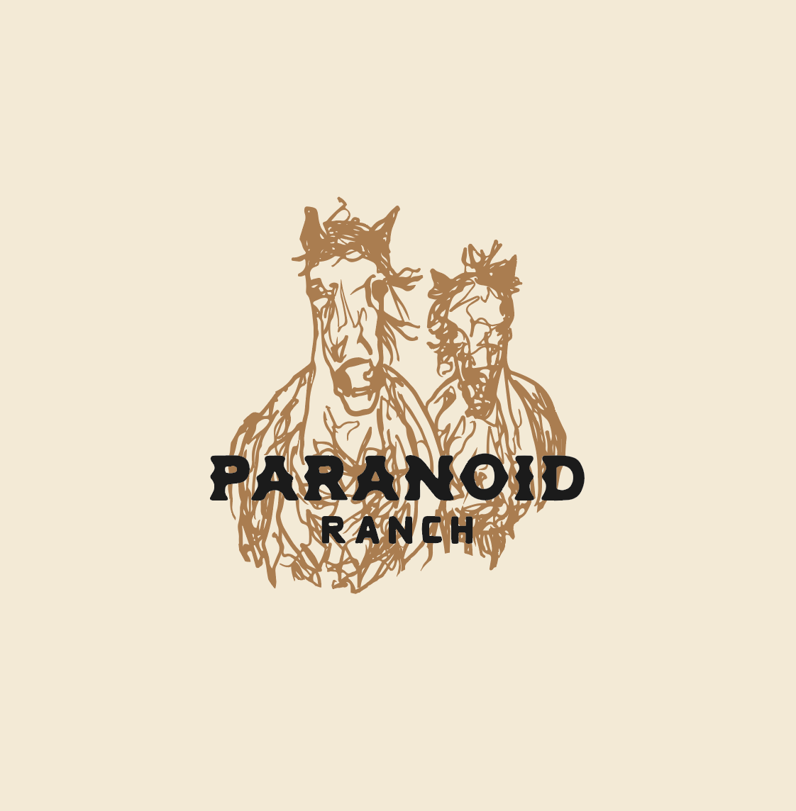 Paranoid Crest Tee - Paranoid Ranch