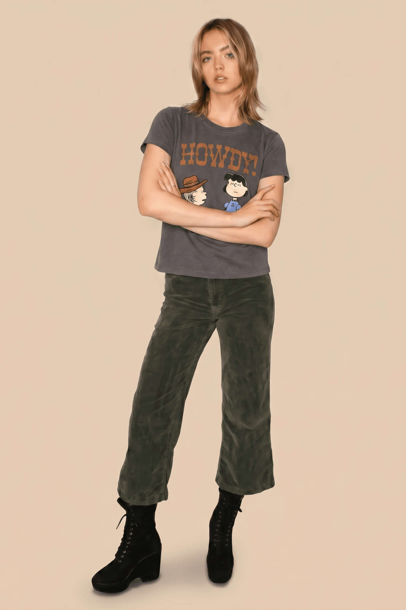Peanuts Howdy Baby Tee - Paranoid Ranch
