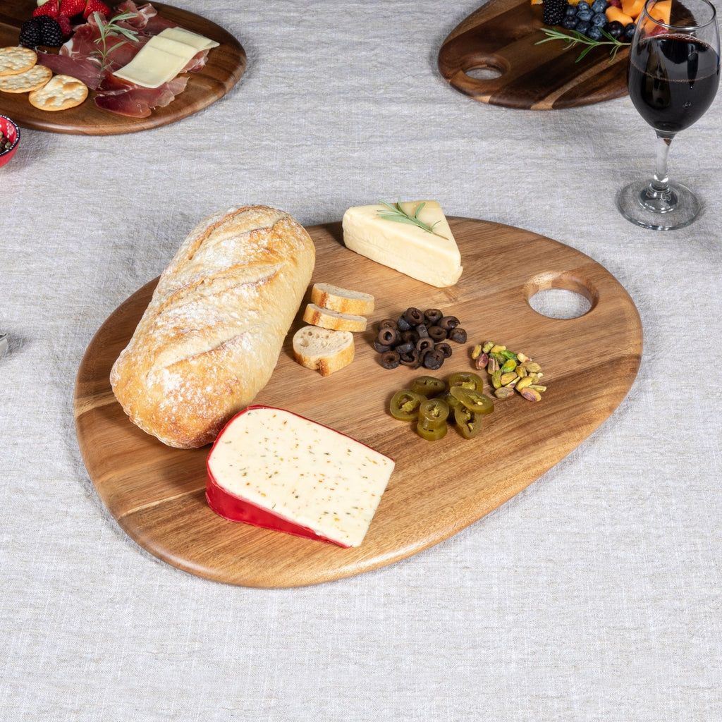 Pebble Shaped Acacia Serving Board 18" x 15" - Paranoid Ranch