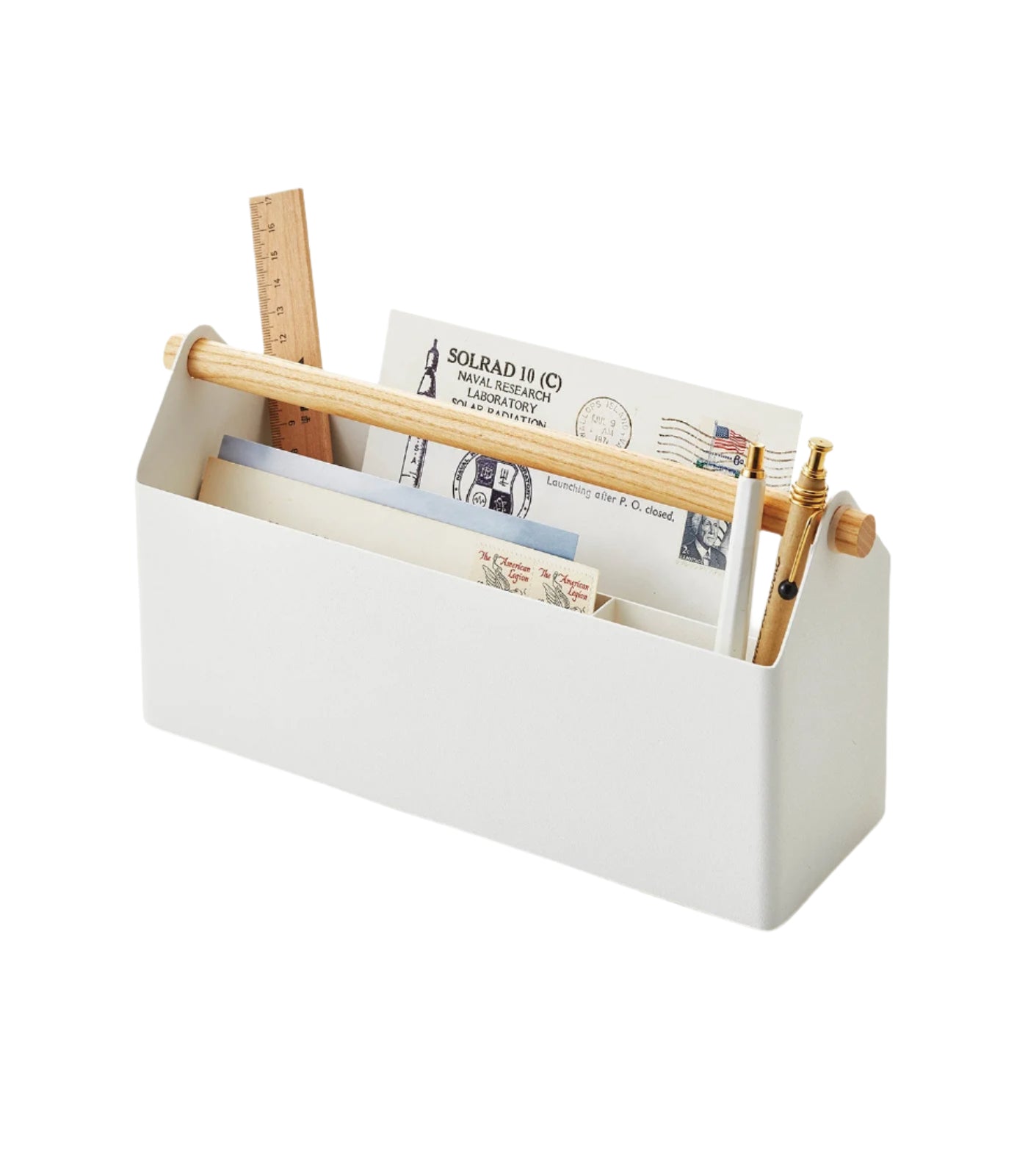 Pen + Desk Organizer - Large - Steel + Wood - Paranoid Ranch