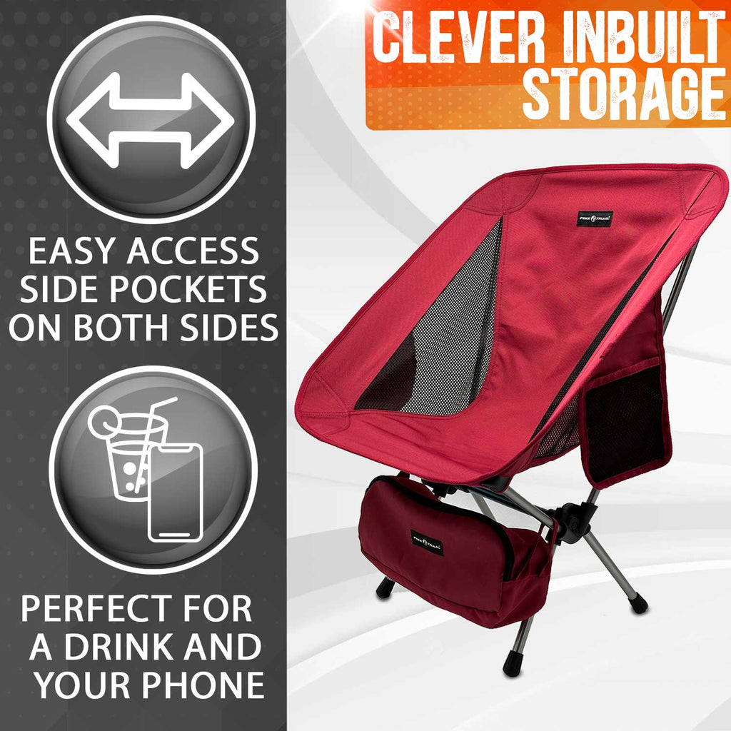 Pike Trail Ultralight Compact Outdoor Camping Chair - Paranoid Ranch