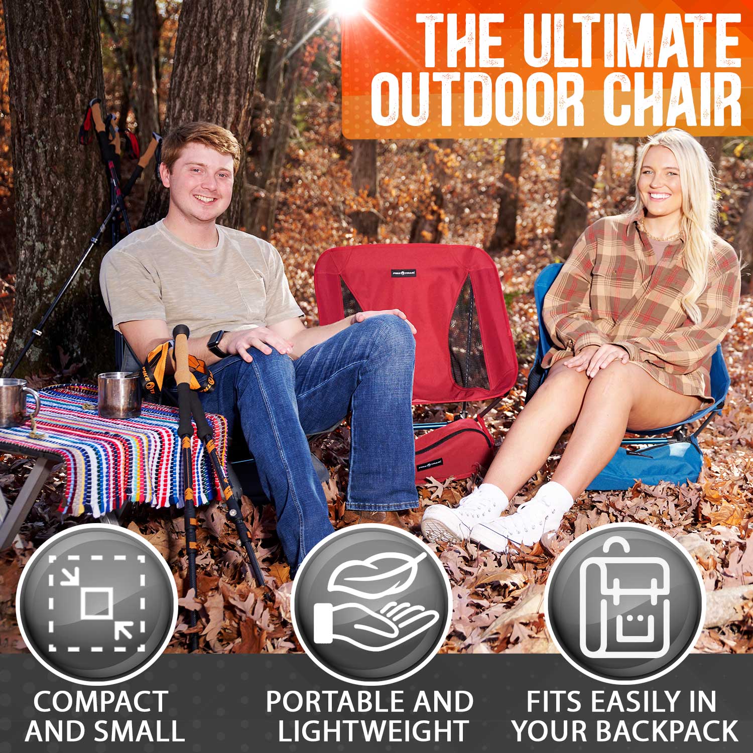 Pike Trail Ultralight Compact Outdoor Camping Chair - Paranoid Ranch