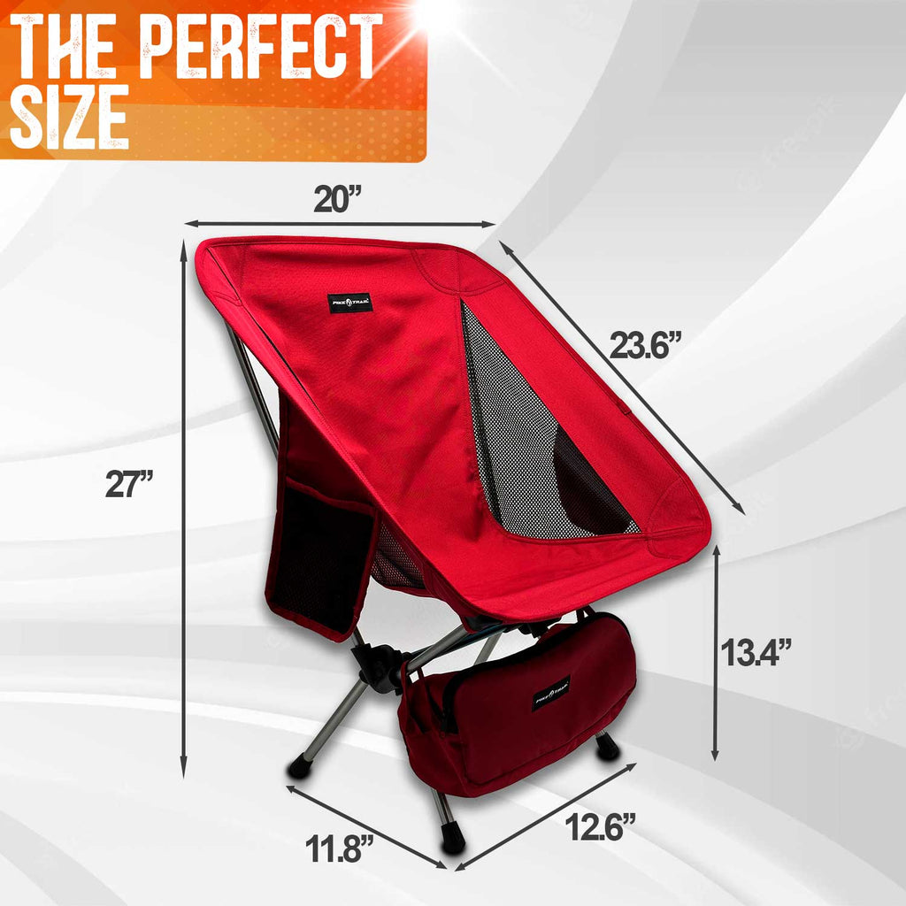 Pike Trail Ultralight Compact Outdoor Camping Chair - Paranoid Ranch