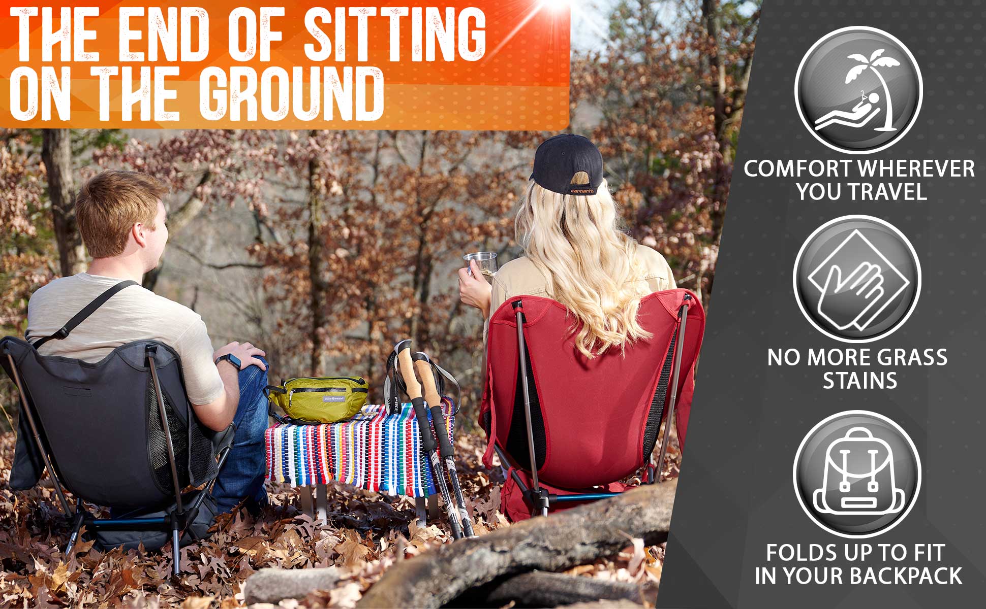 Pike Trail Ultralight Compact Outdoor Camping Chair - Paranoid Ranch