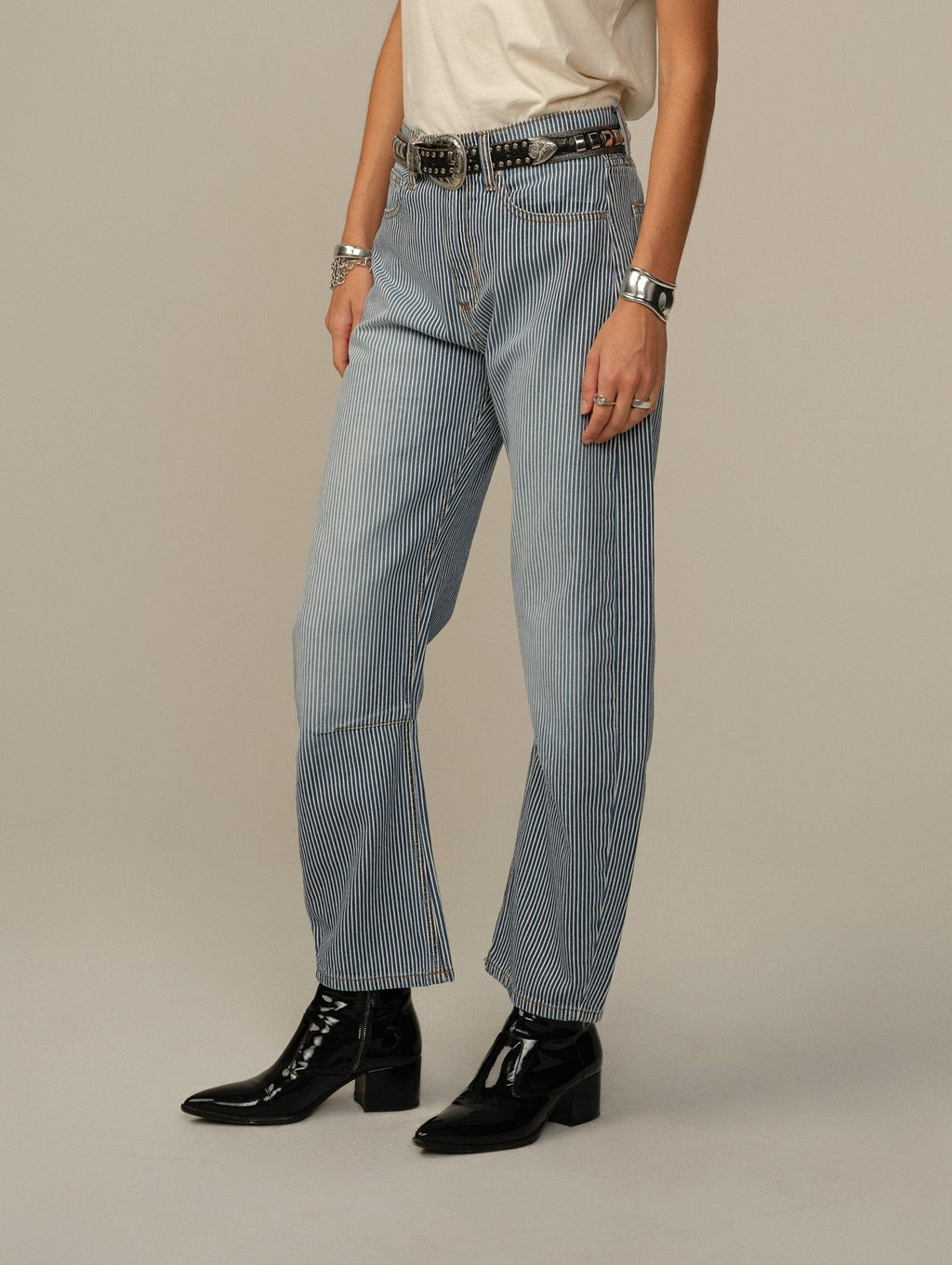 Pilon Pant in Railroad Stripe - Paranoid Ranch