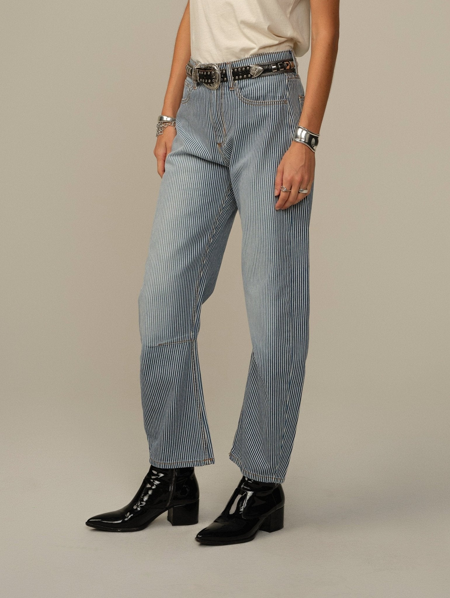 Pilon Pant in Railroad Stripe - Paranoid Ranch