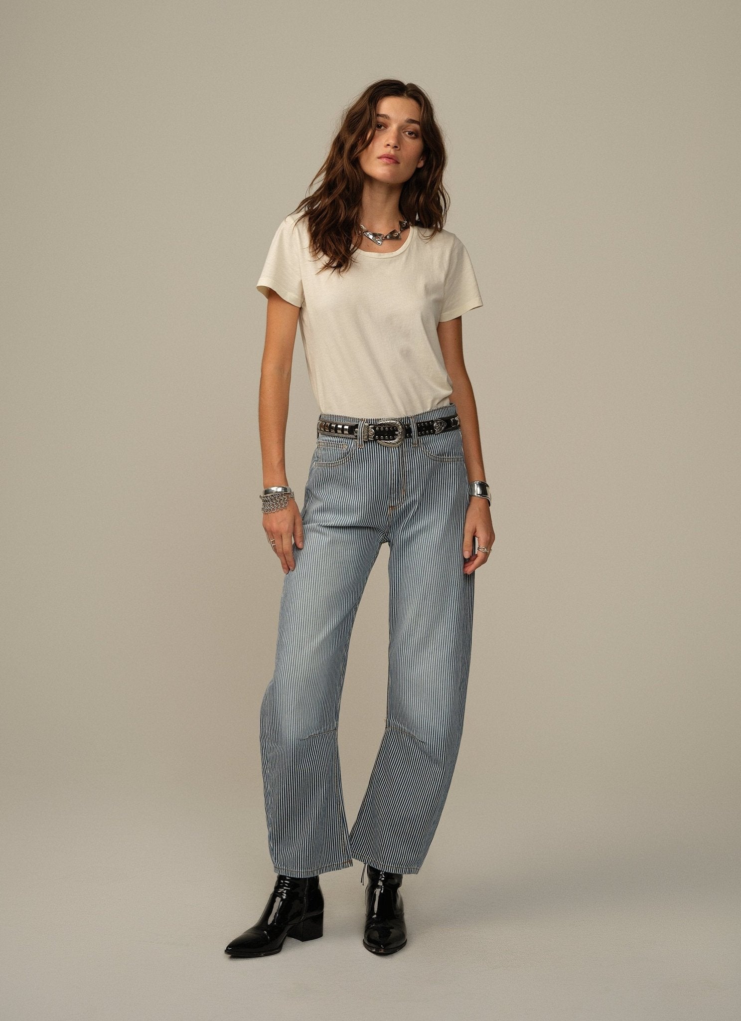 Pilon Pant in Railroad Stripe - Paranoid Ranch
