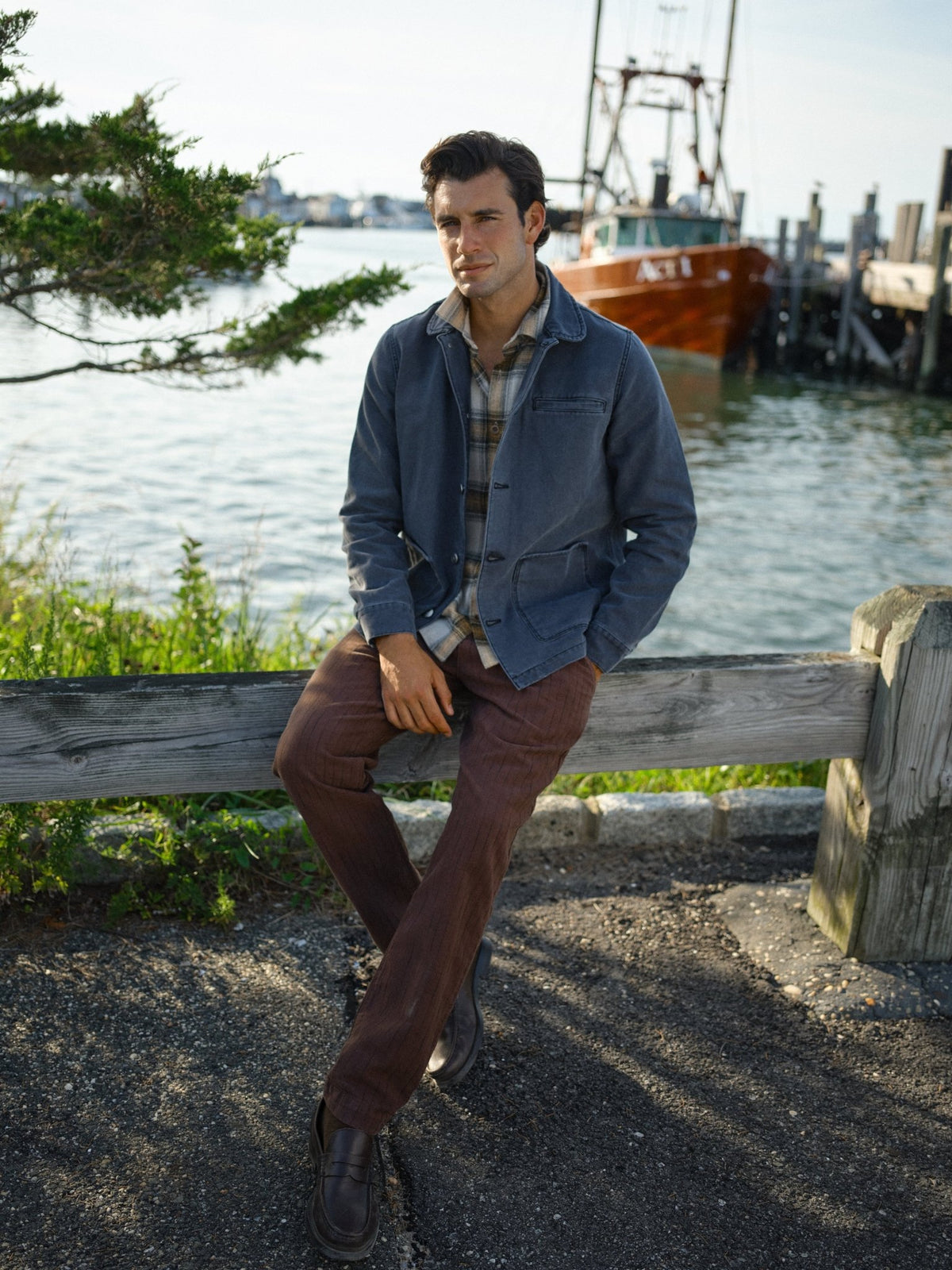 Pilon Trouser in Herringbone - Paranoid Ranch