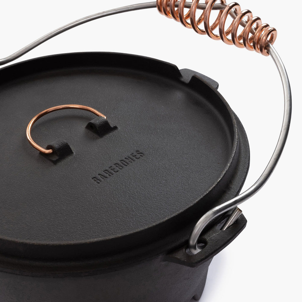 Polished Cast Iron Dutch Oven - 4qt - Paranoid Ranch