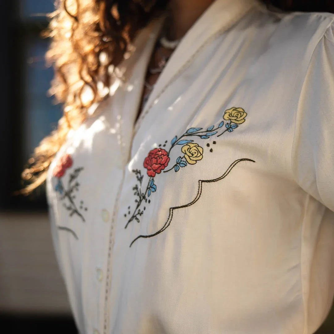 Prairie Rose Lace Blouse - Paranoid Ranch