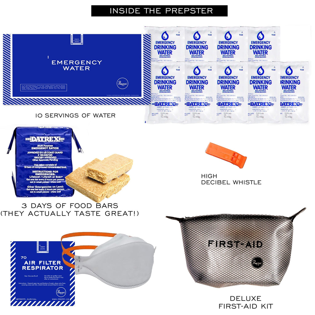 Preppi | The Prepster Backpack | 3 - Day Emergency Bag - Paranoid Ranch