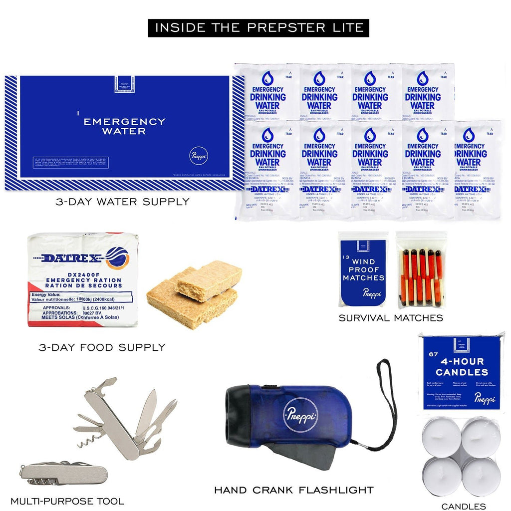 Preppi | The Prepster Lite | 3 - Day Emergency Kit - Paranoid Ranch