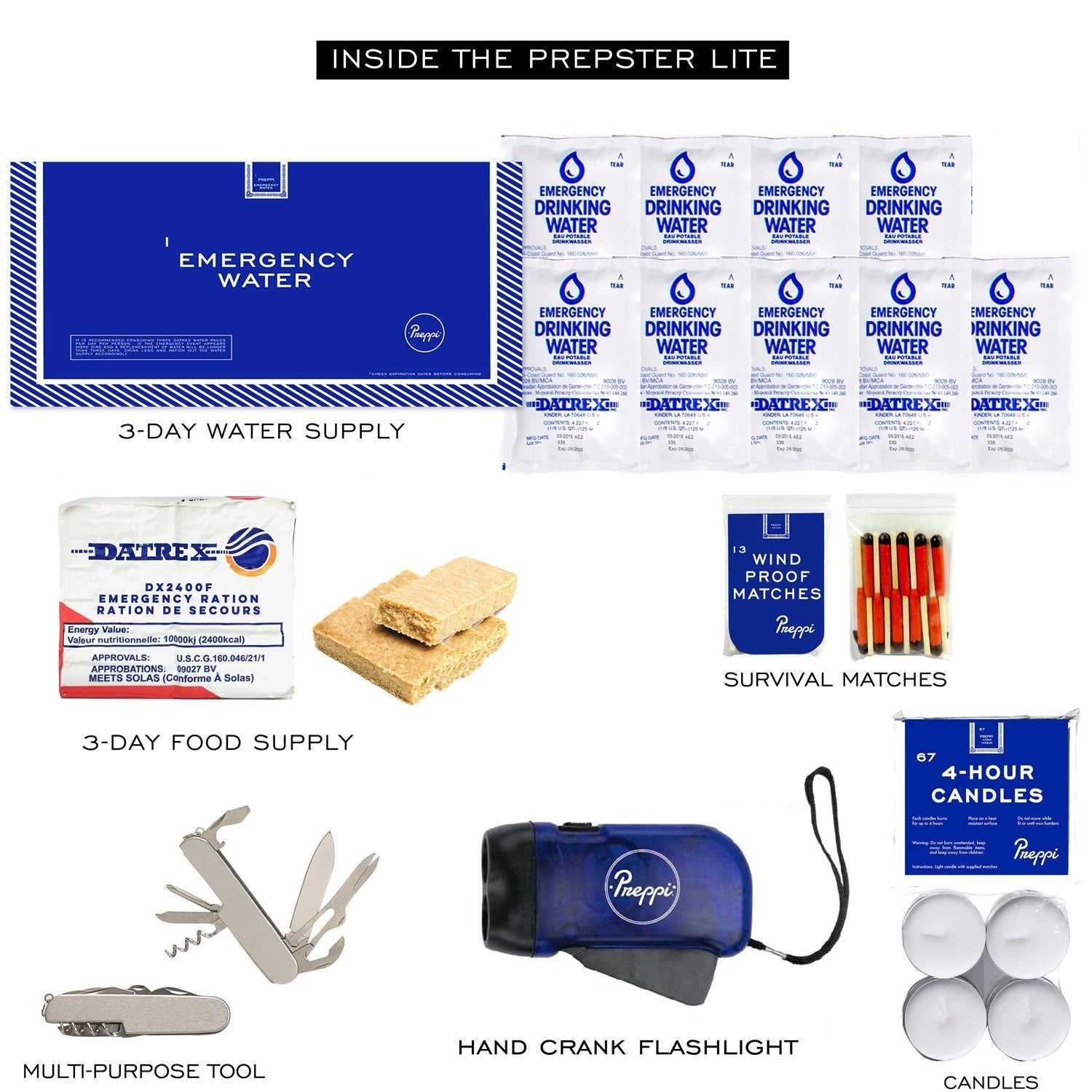 Preppi | The Prepster Lite | 3 - Day Emergency Kit - Paranoid Ranch