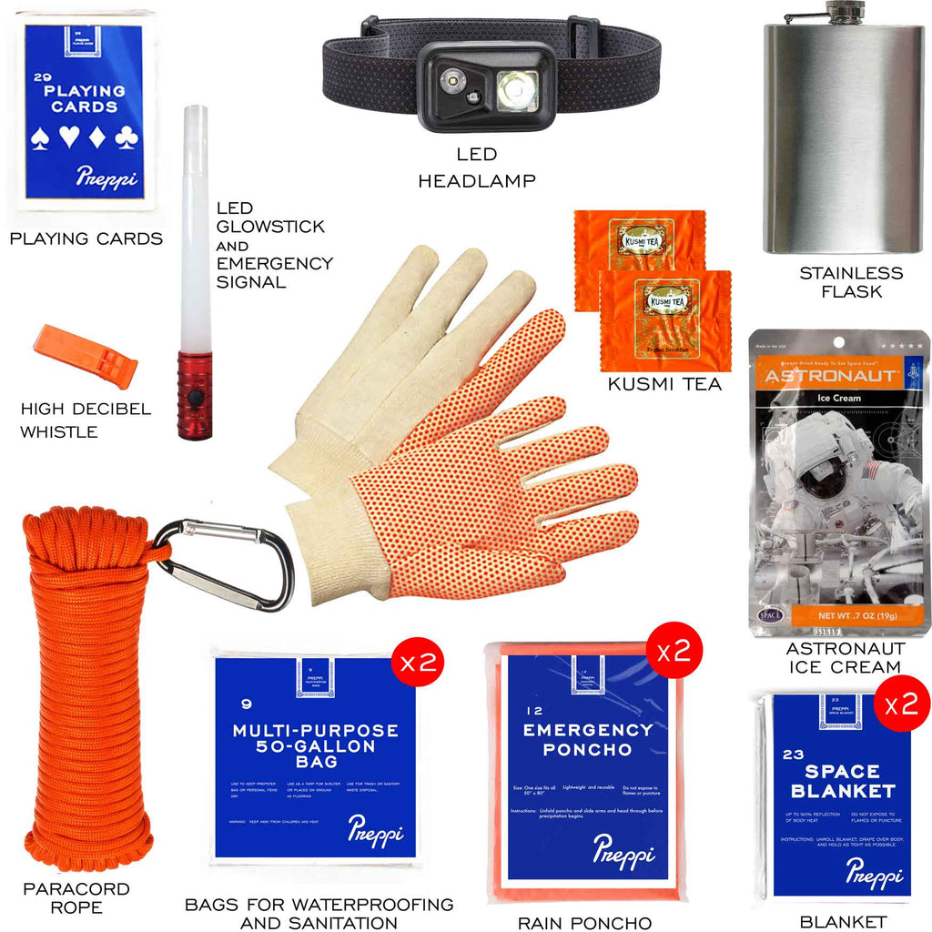 Preppi | The Prepster | Two - Person | 3 - Day Emergency Kit Bag - Paranoid Ranch